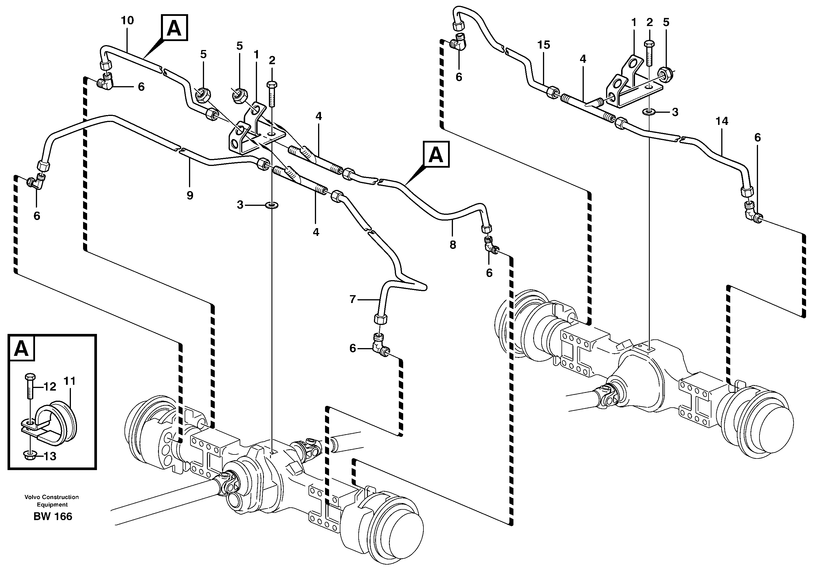 Hydraulic brake system, load unit — volvo parts diagram