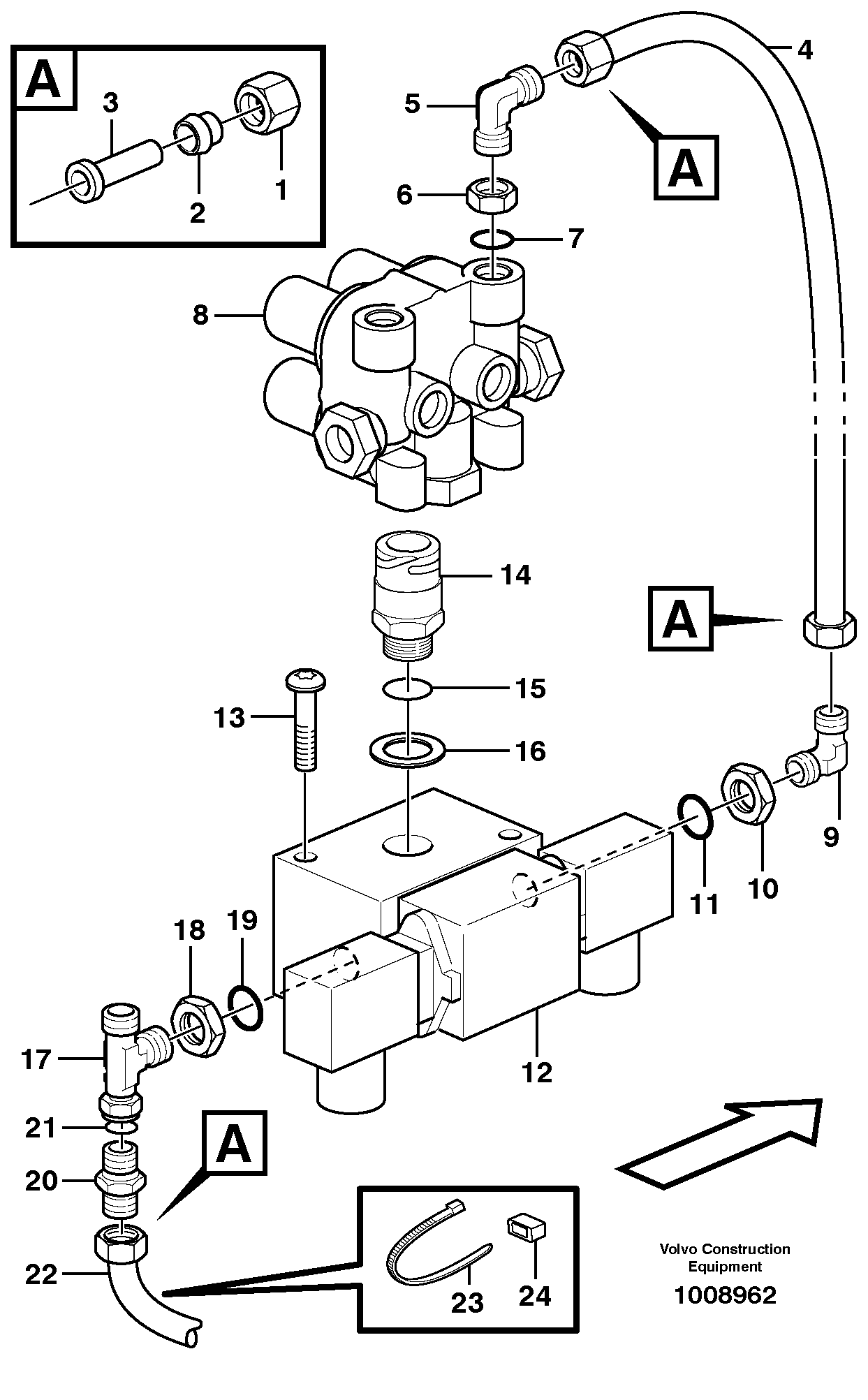 Parking brake — volvo parts diagram