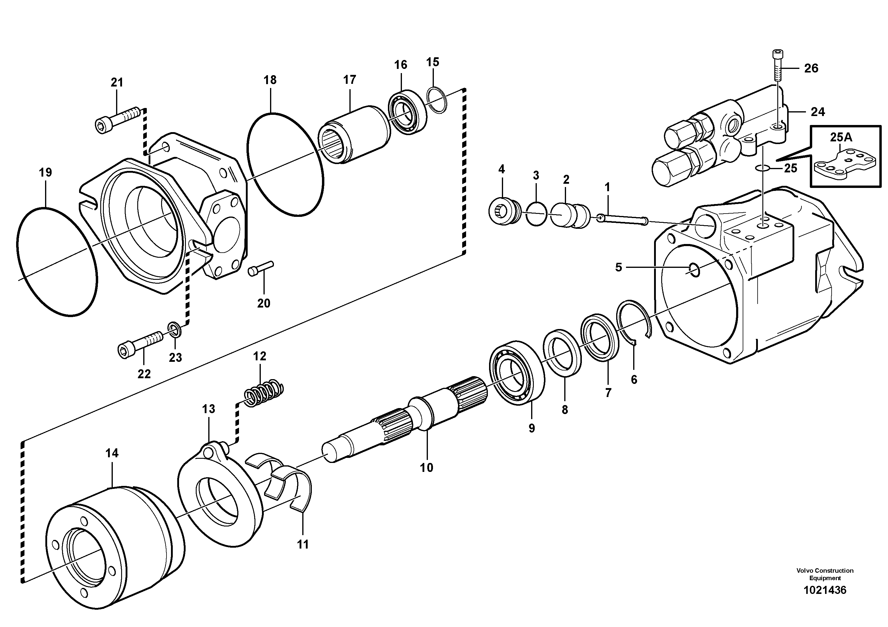 Hydraulic pump — volvo parts diagram
