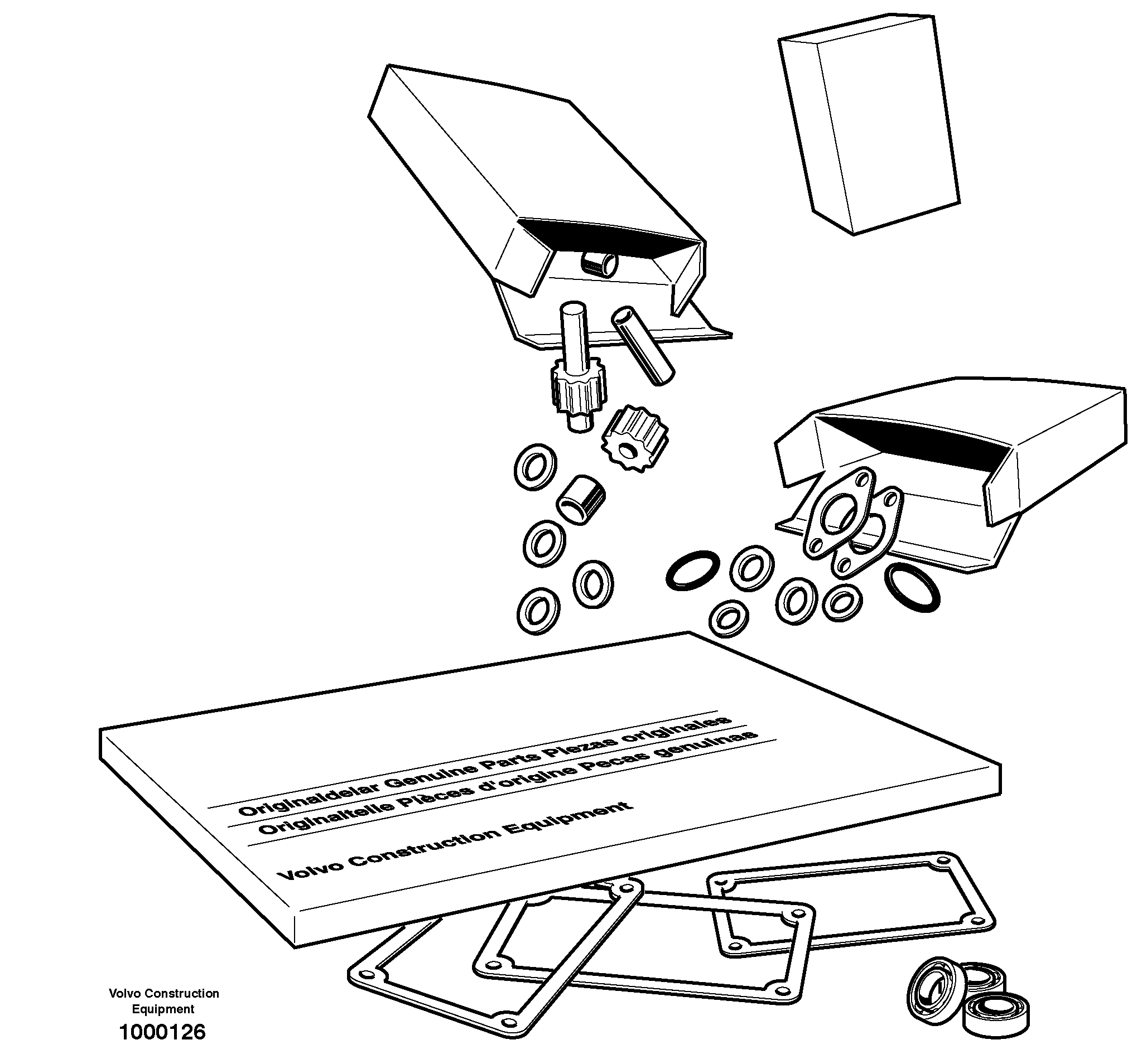 Repair kits for engine — volvo parts diagram
