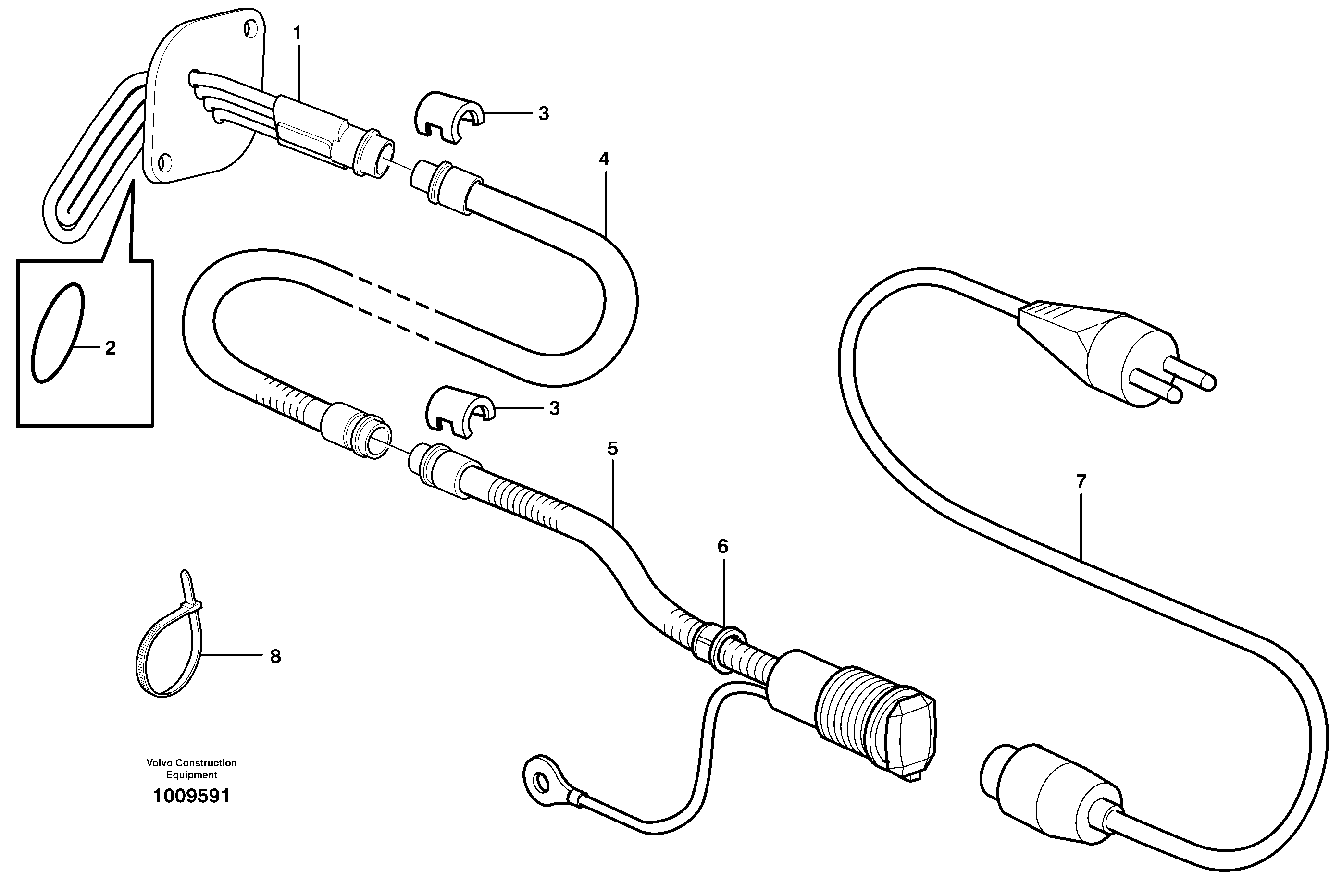 Engine heater  81179 — volvo parts diagram