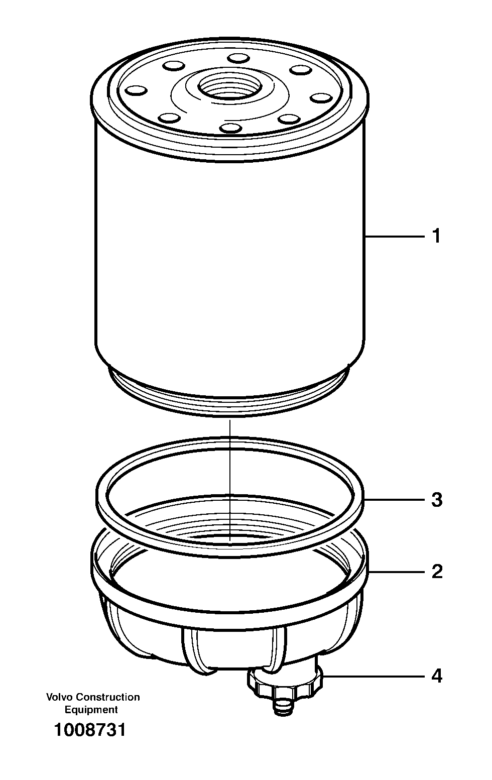 Water separator — volvo parts diagram