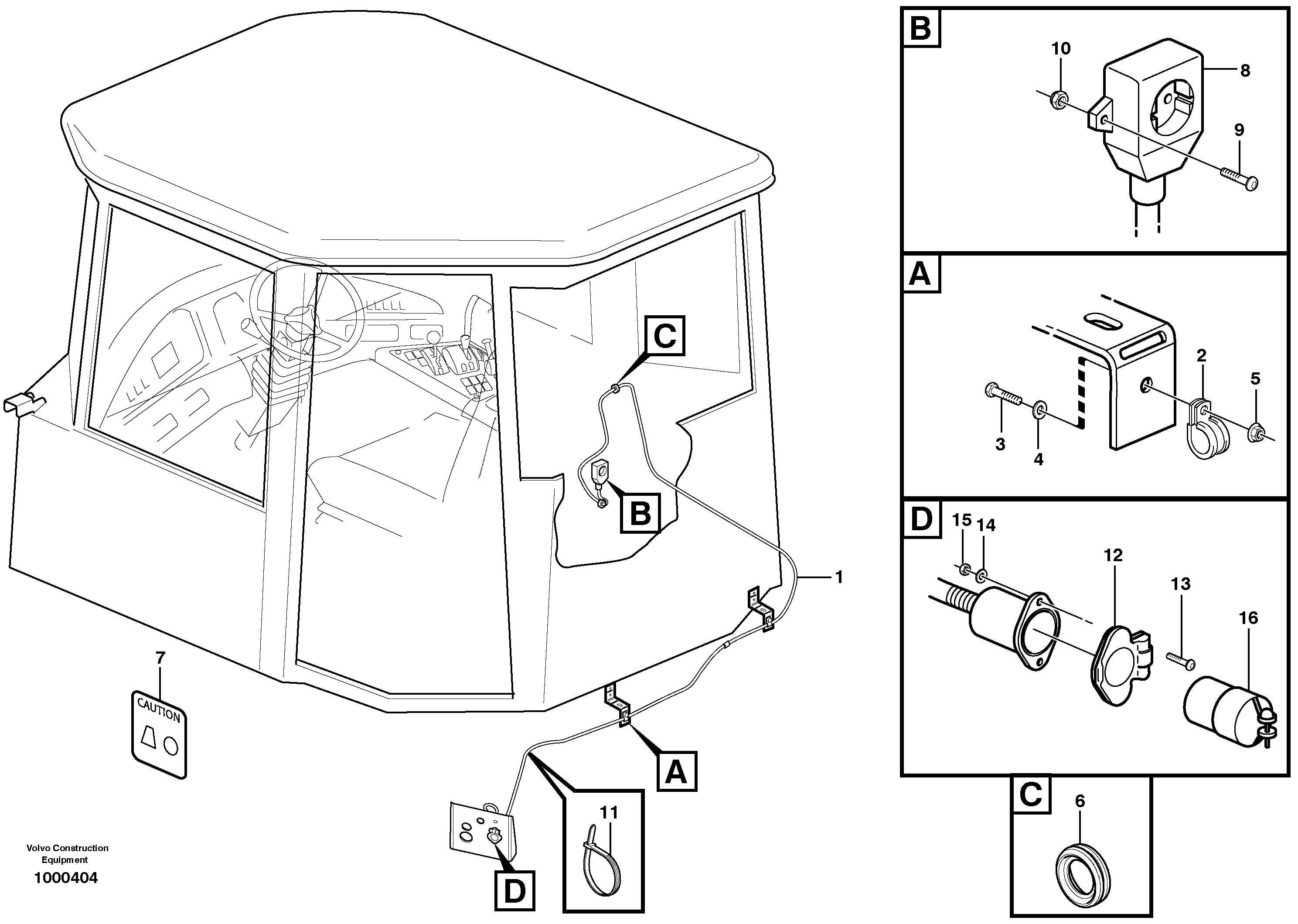 Heater outlet  81015 — volvo parts diagram
