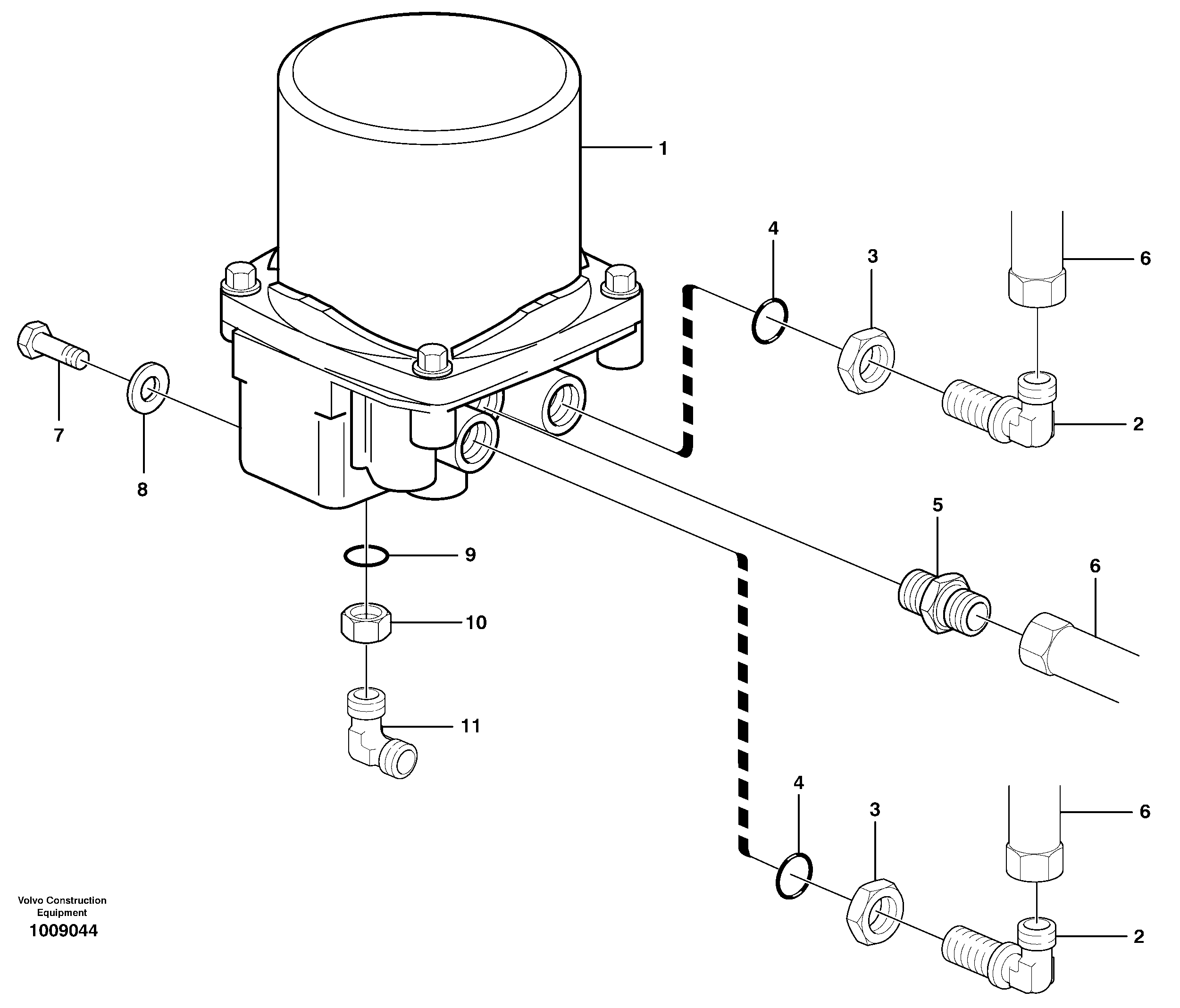 Receiver drier — volvo parts diagram