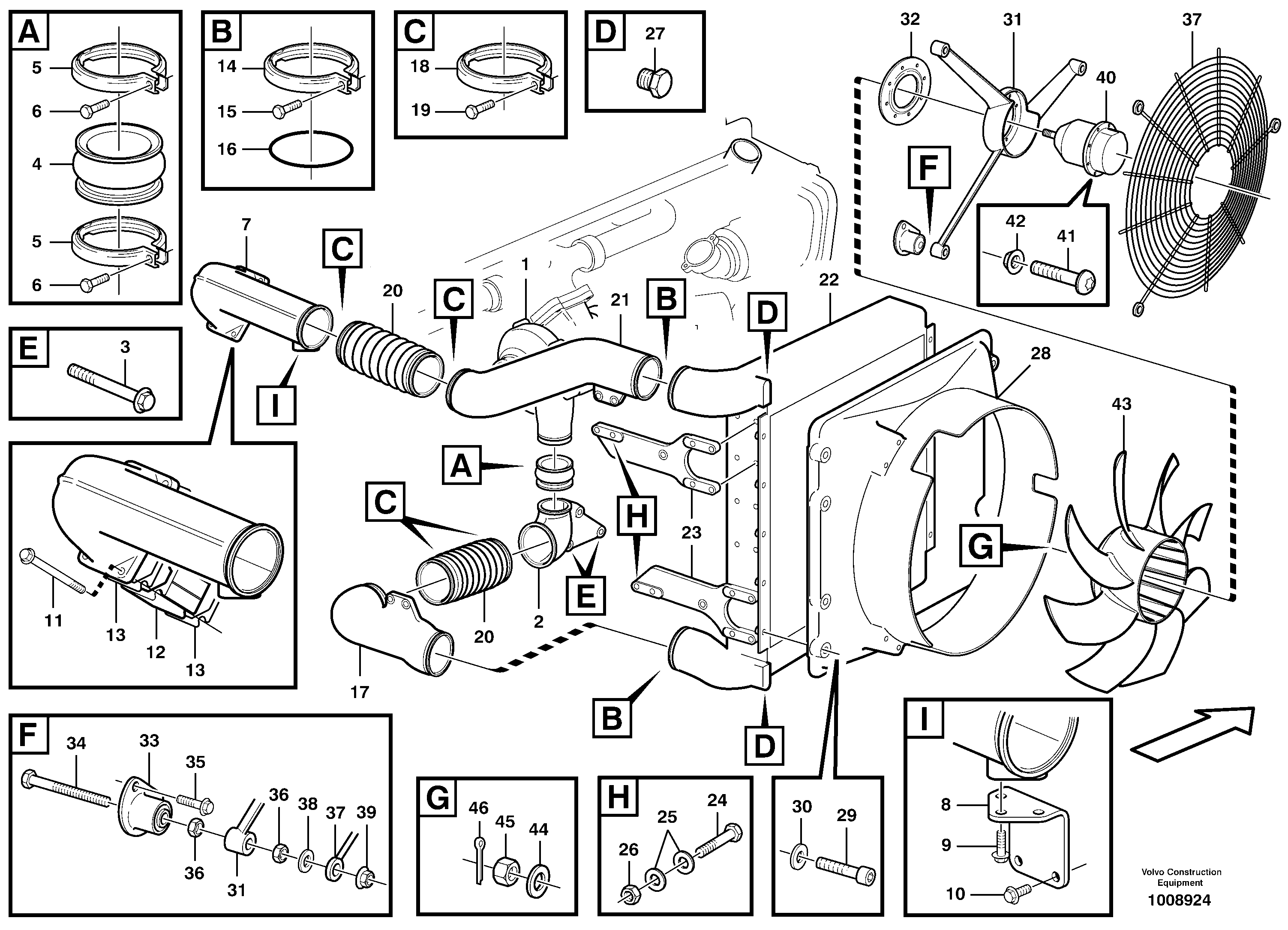 Intercooler — volvo parts diagram
