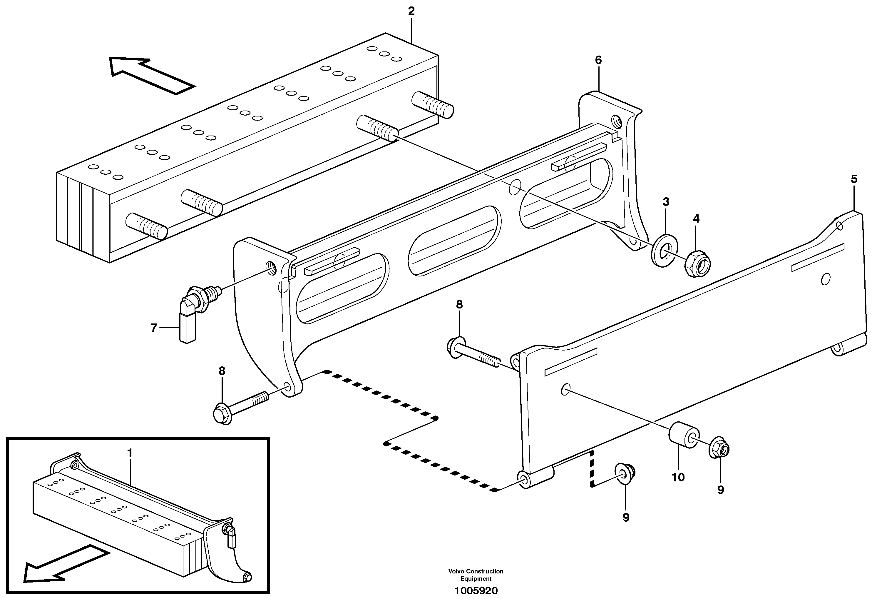 Front protection 81175 — volvo parts diagram