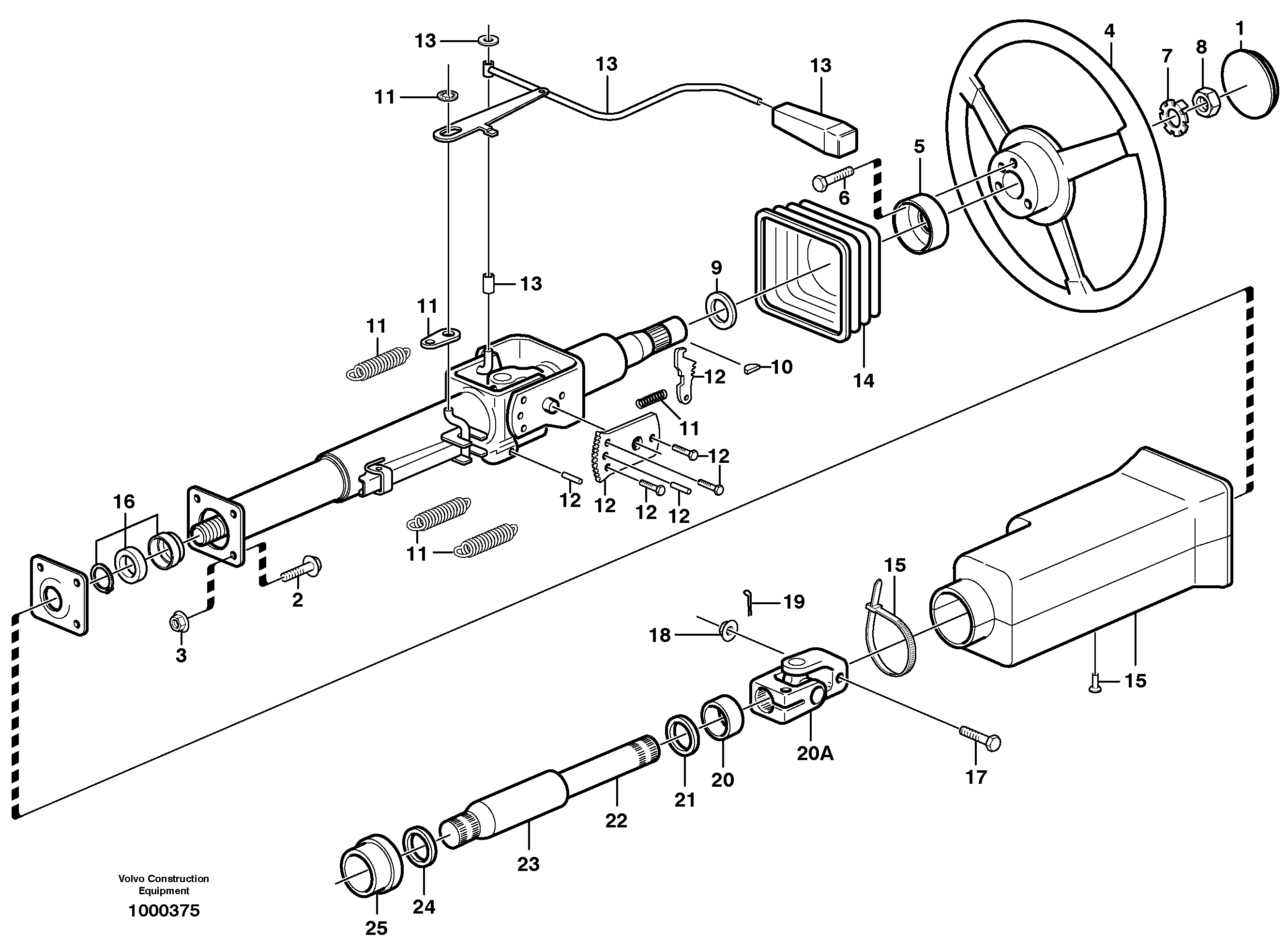Steering system — volvo parts diagram