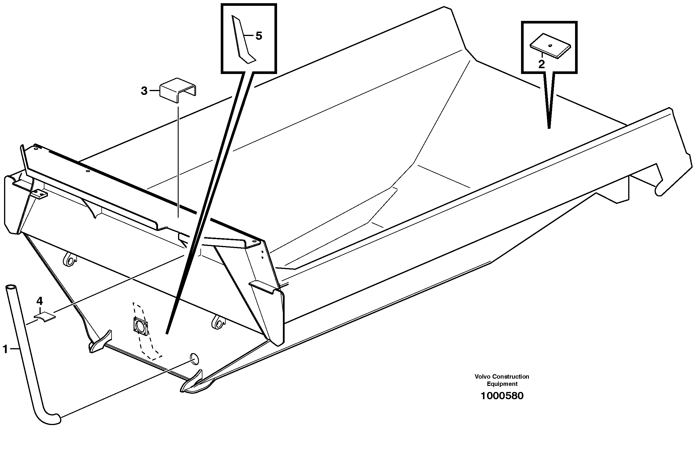 Exhaust pipe 81023 — volvo parts diagram