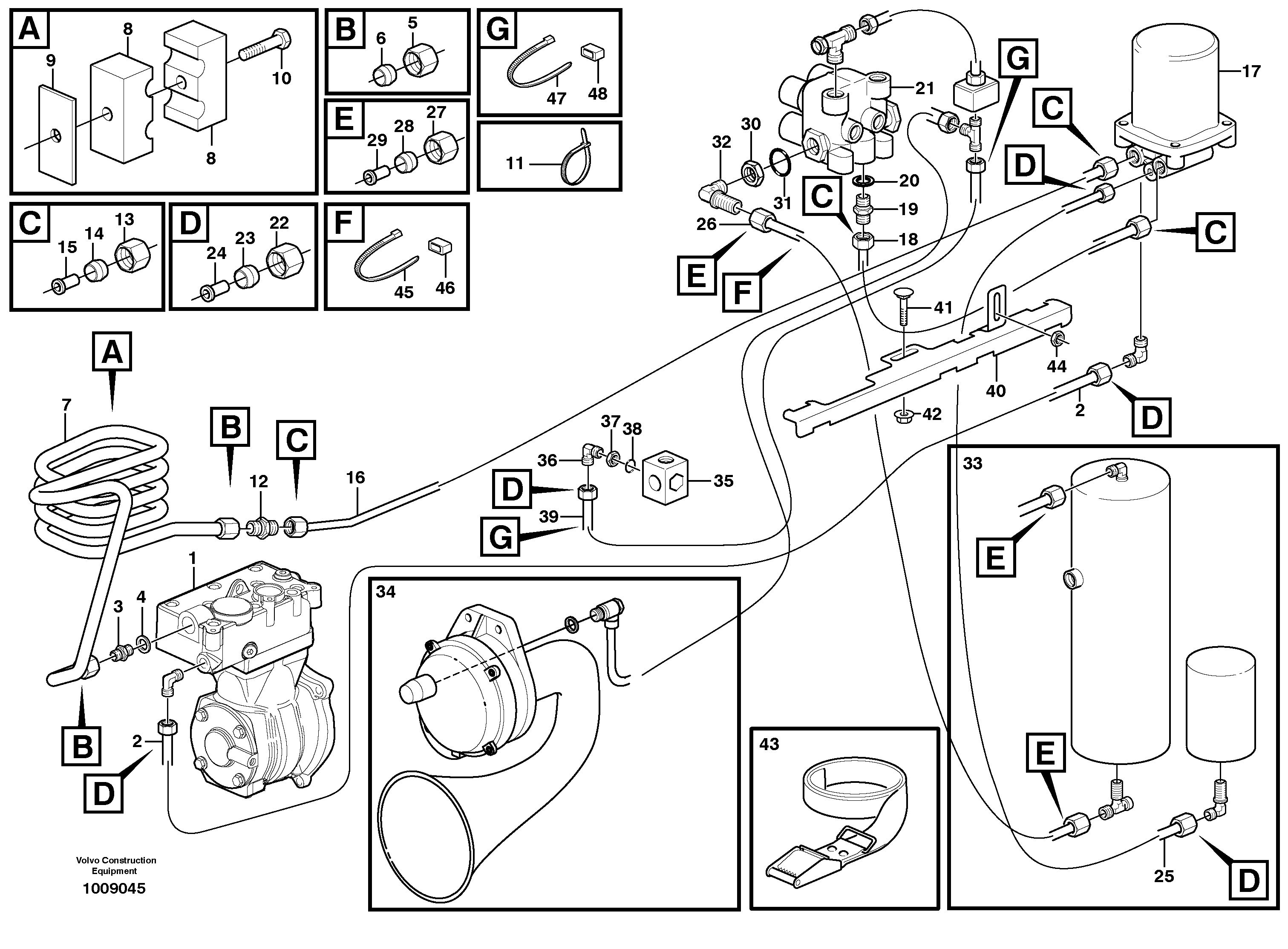 Feed lines — volvo parts diagram