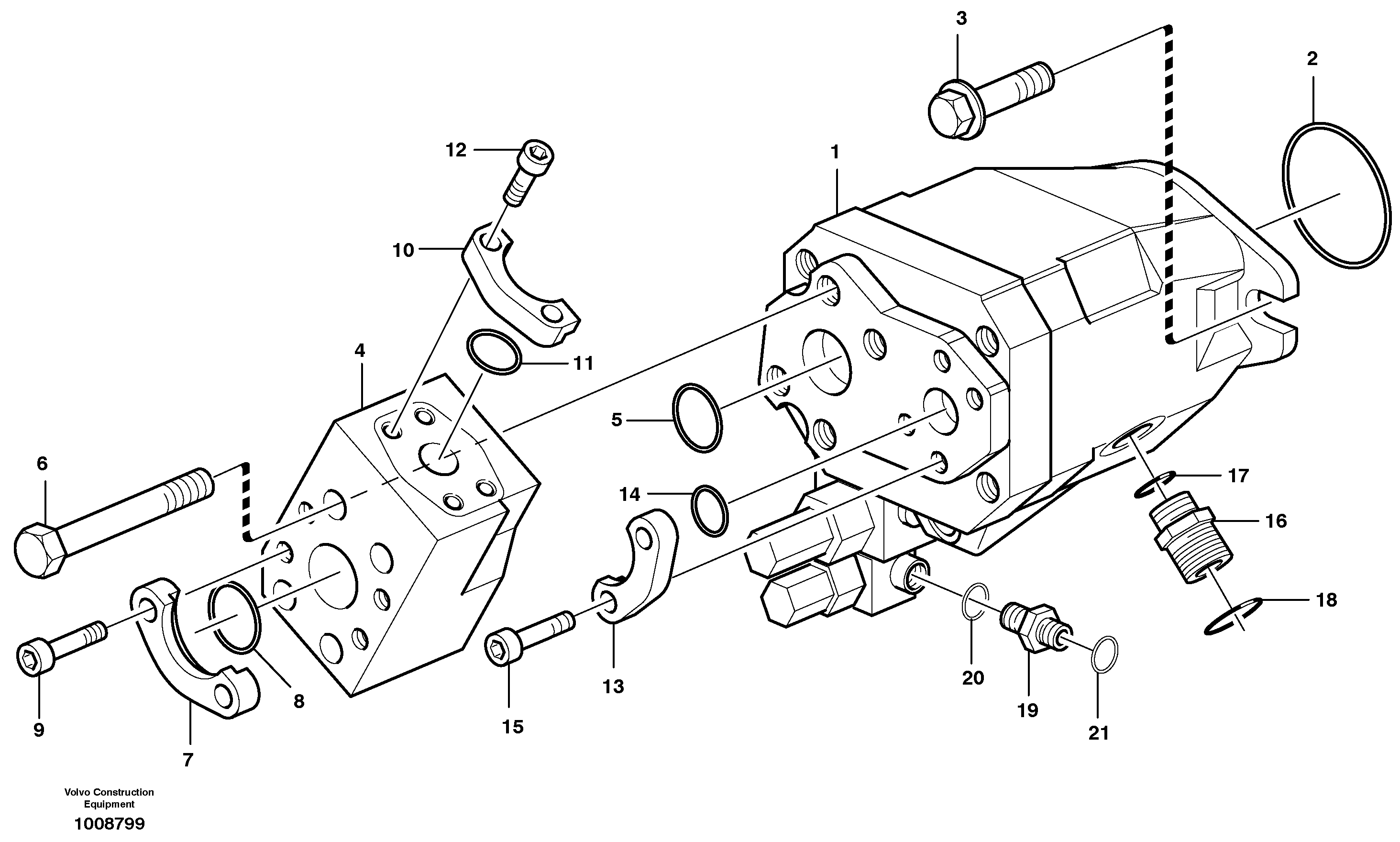 Auxiliary steering system — volvo parts diagram