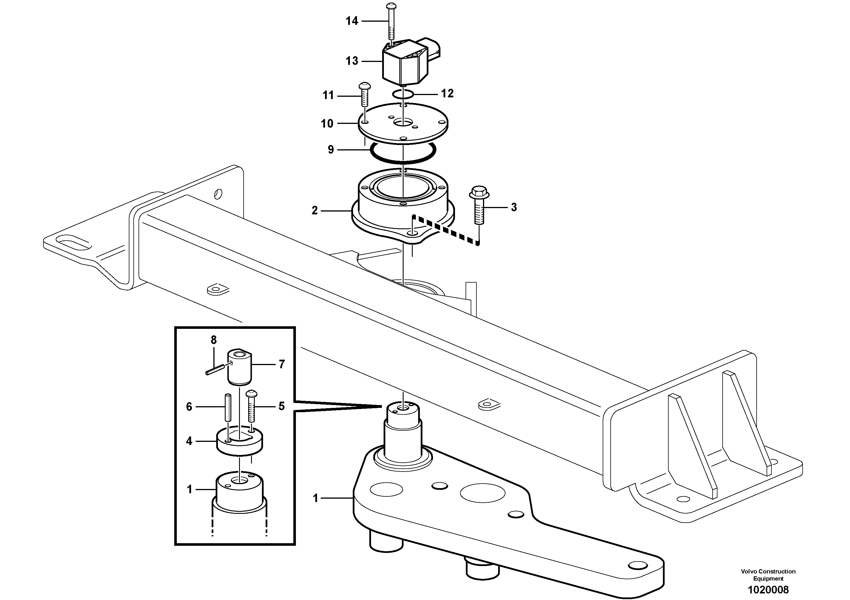 Steer linkage, ATC Light  81226 — volvo parts diagram