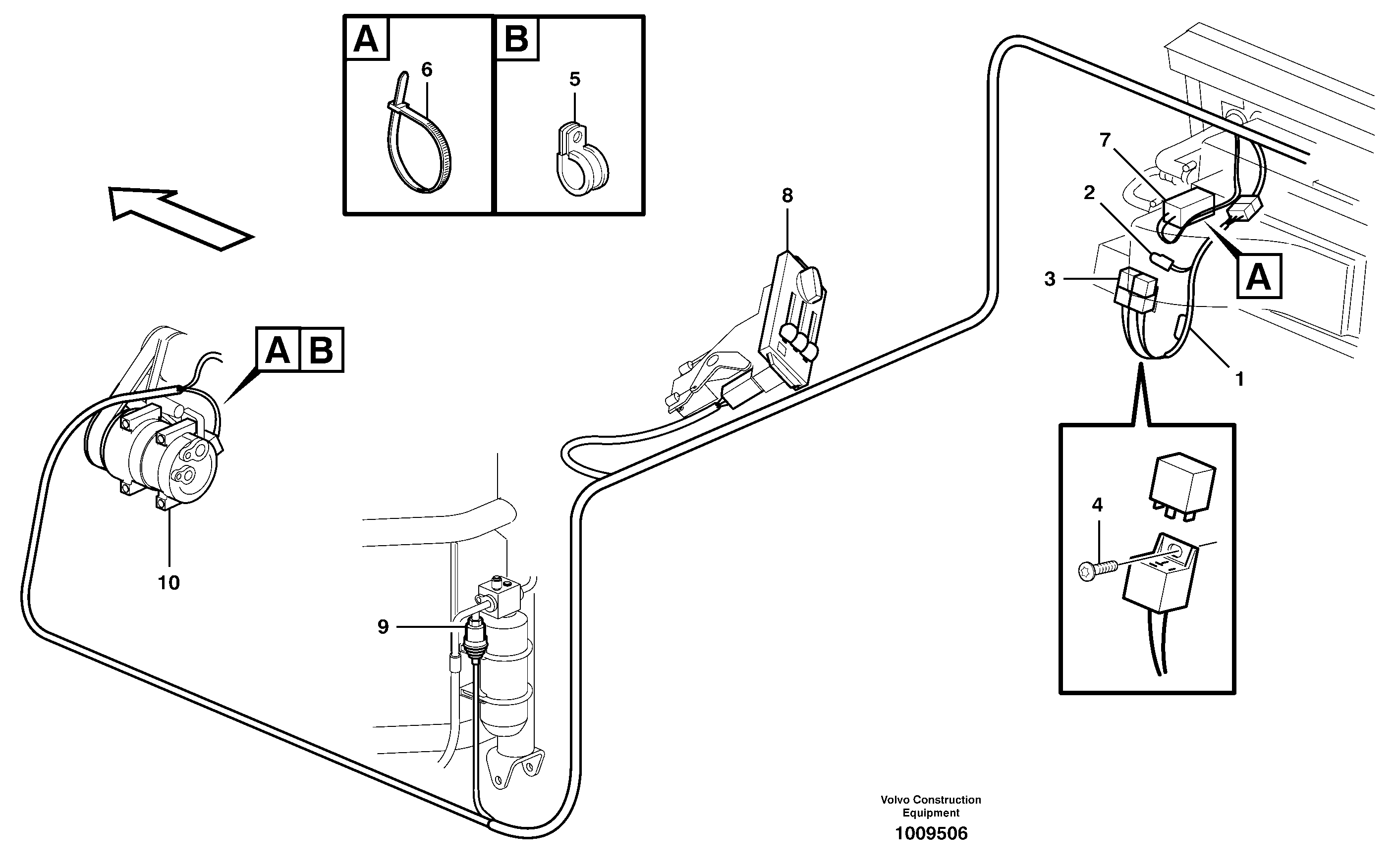 Air conditioning  81002 — volvo parts diagram