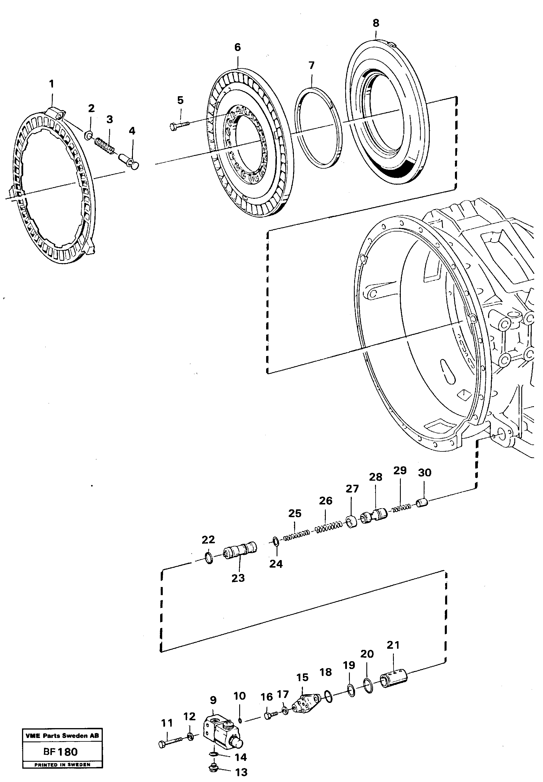 Retarder  91015 — volvo parts diagram