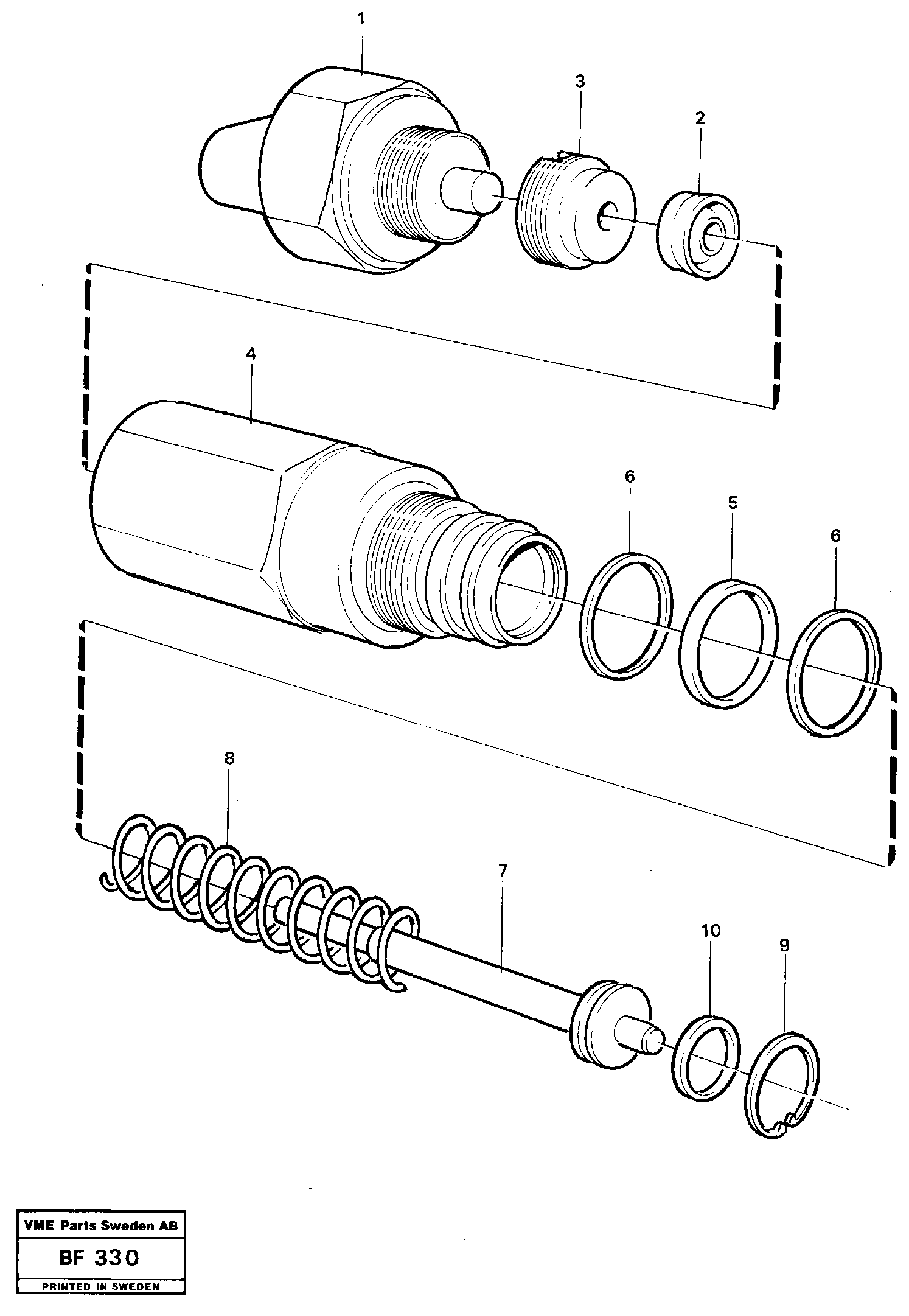 Pressure sensor — volvo parts diagram