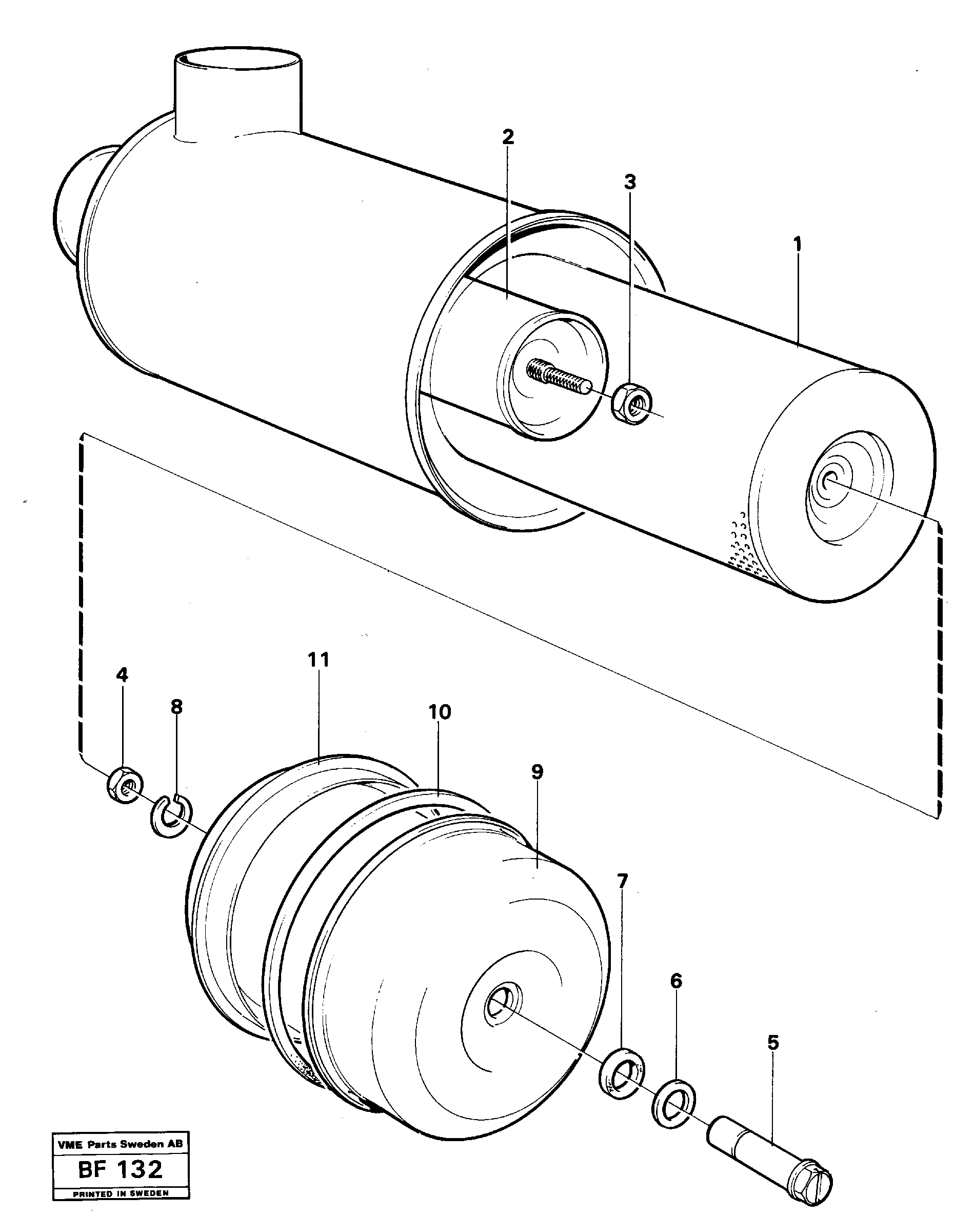 Air filter — volvo parts diagram