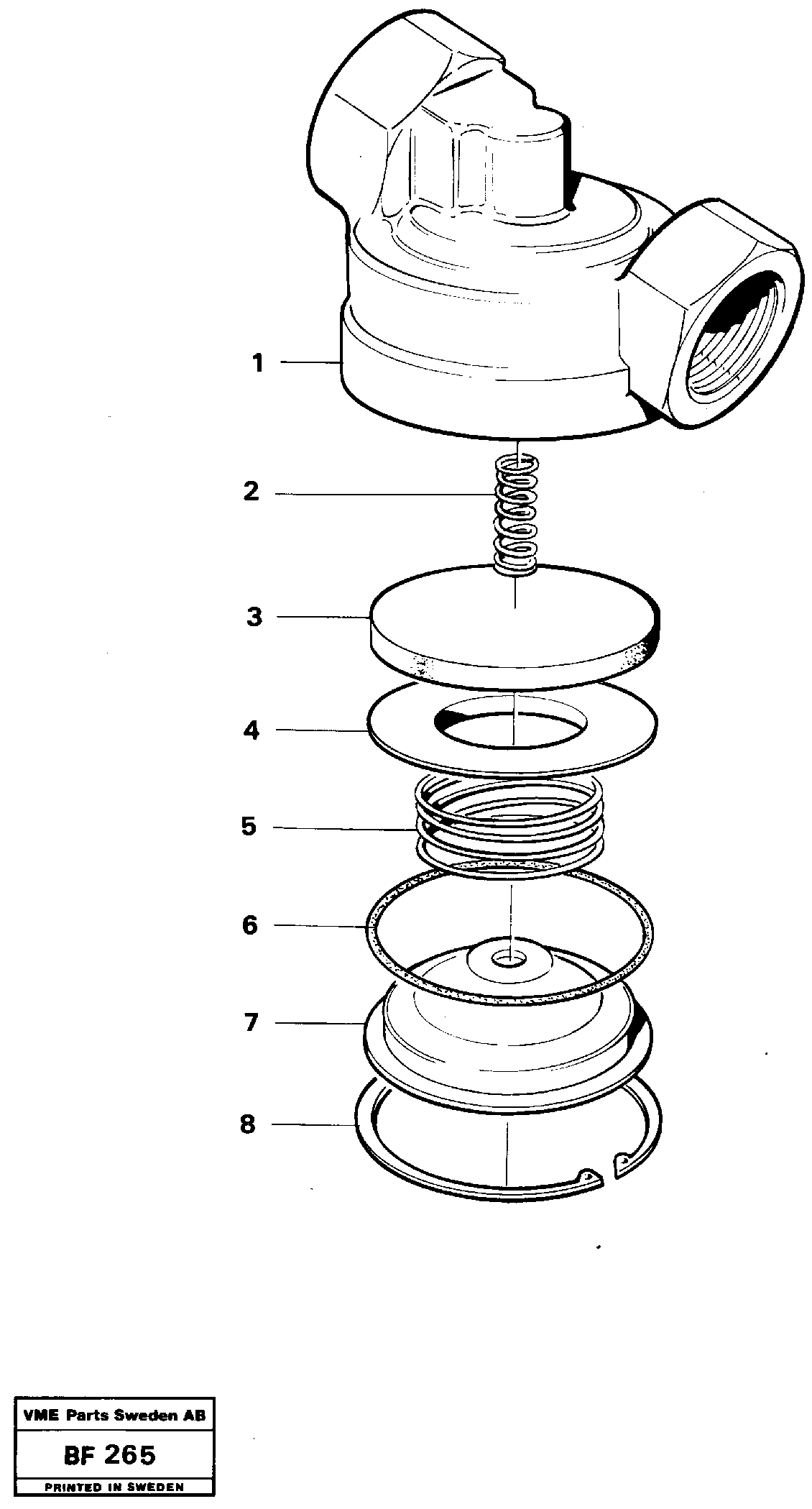 Quick-release valve  91928, SER NO - 7120 — volvo parts diagram