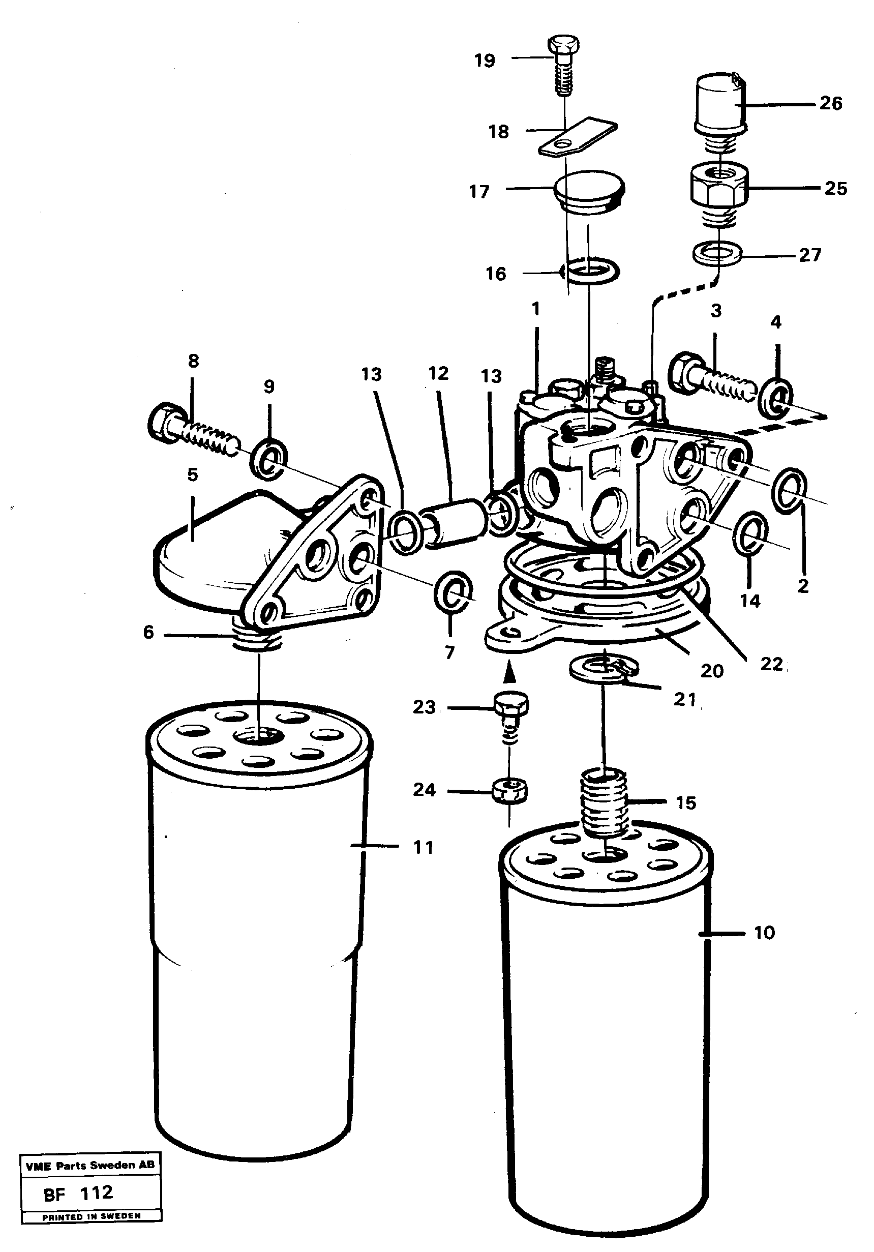 Oil filter — volvo parts diagram