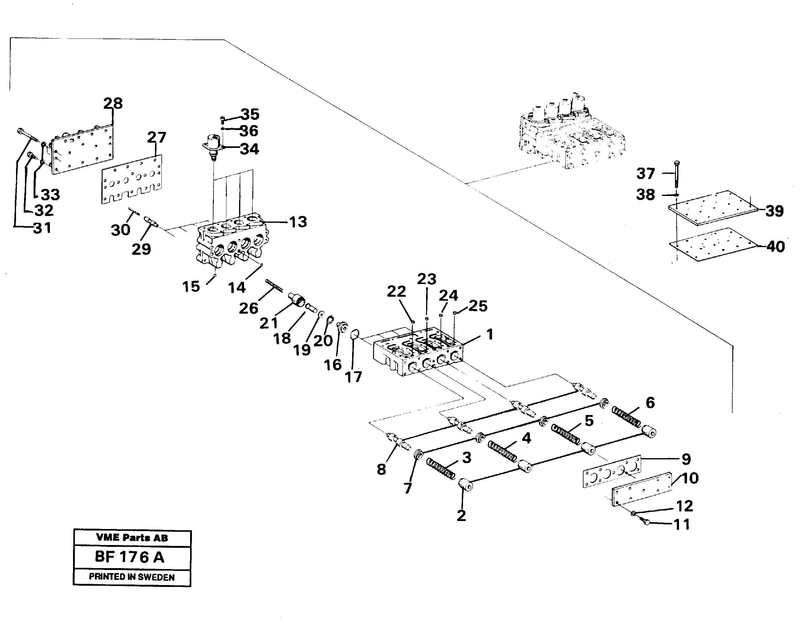 Valve block — volvo parts diagram