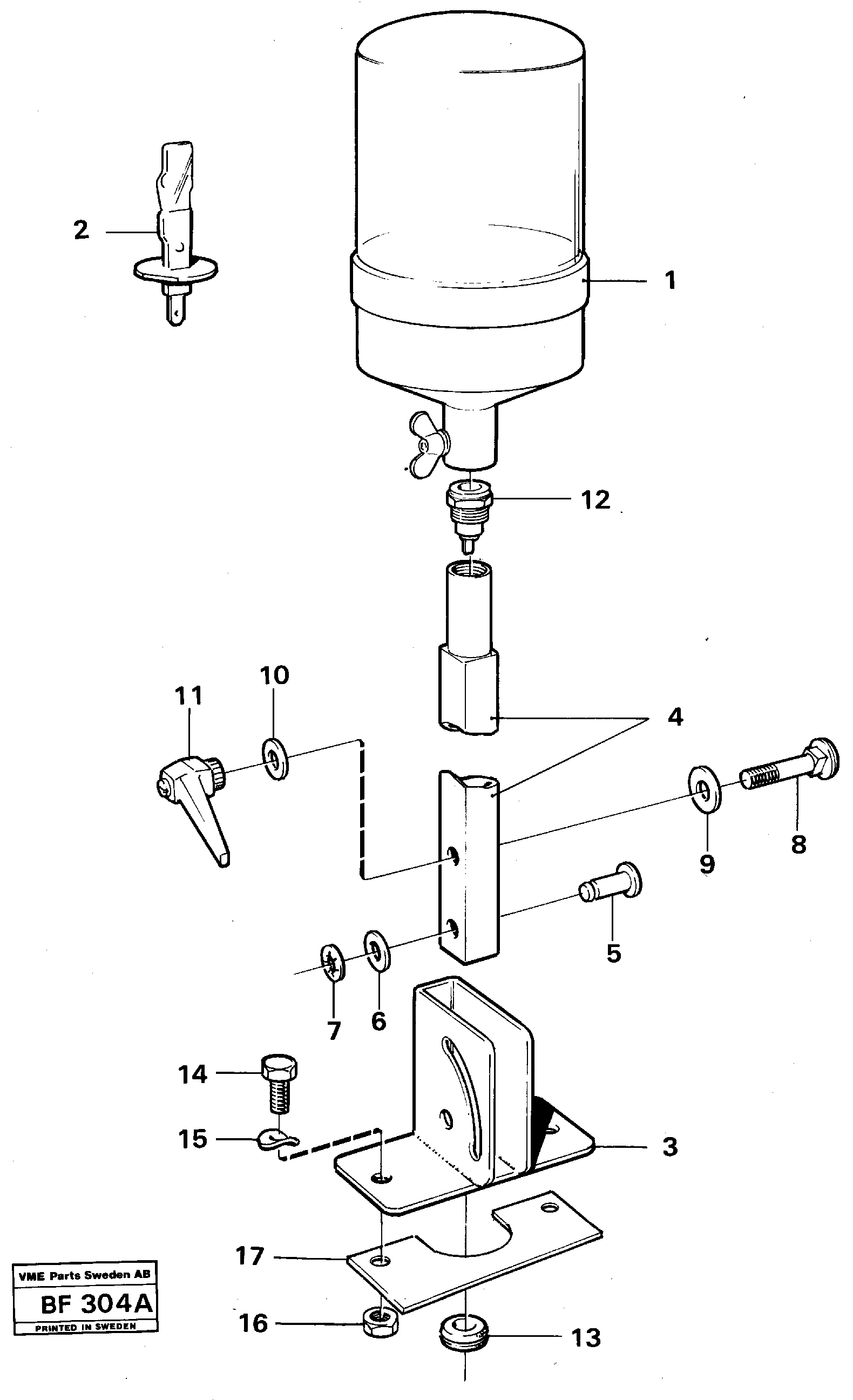 Rotating beacon  91897 — volvo parts diagram