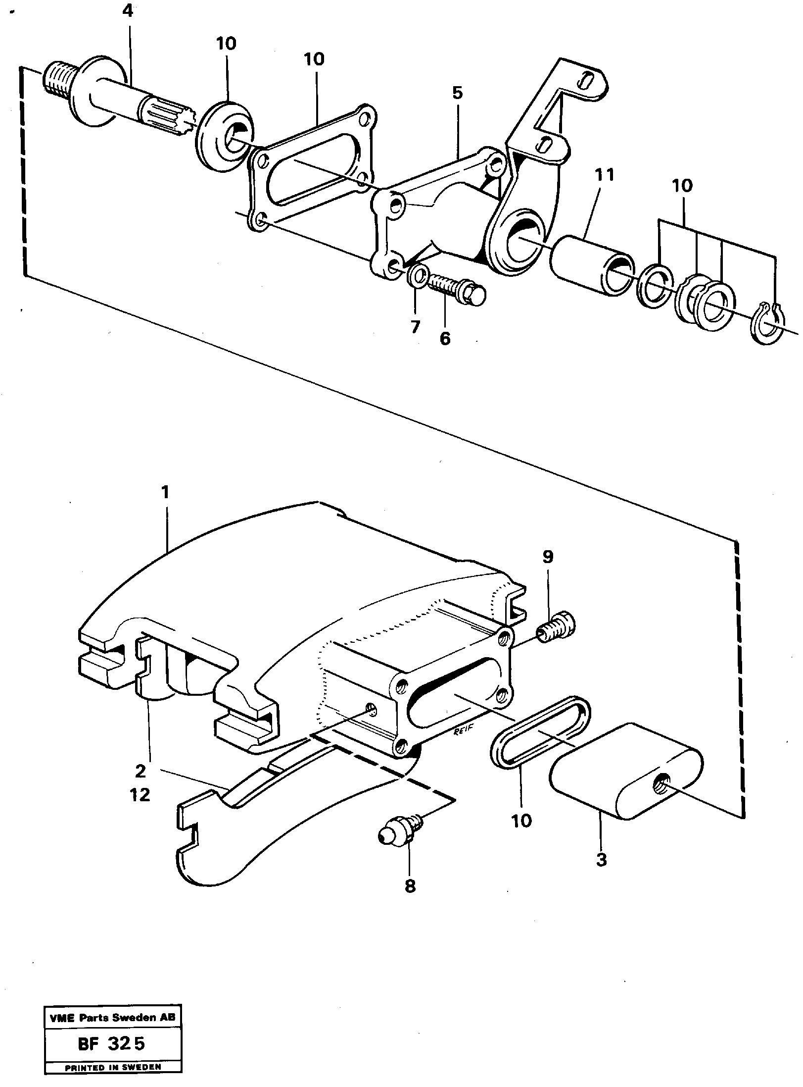 Parking brake 4 X 4  4x4 — volvo parts diagram