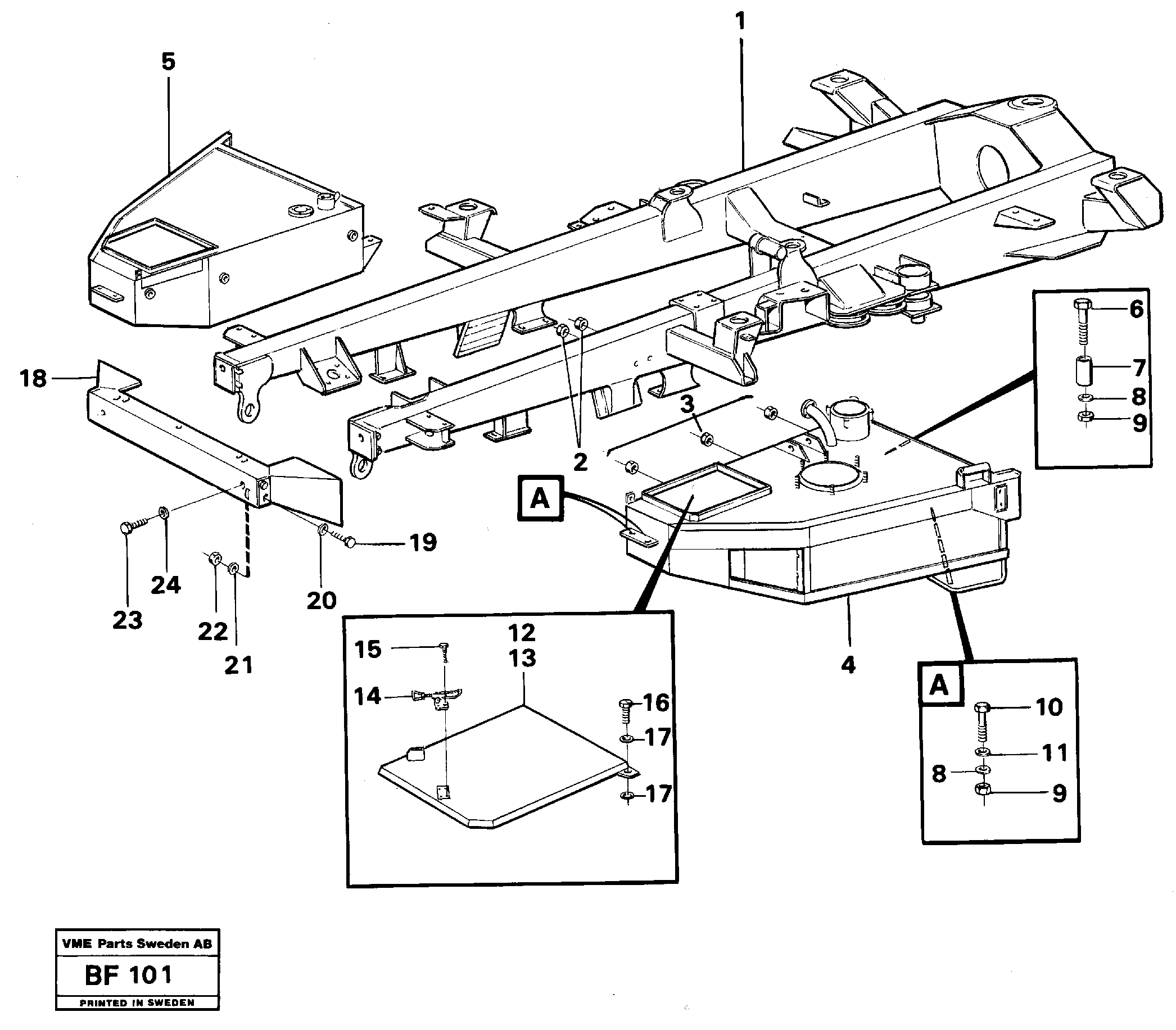 Front frame Assembly — volvo parts diagram