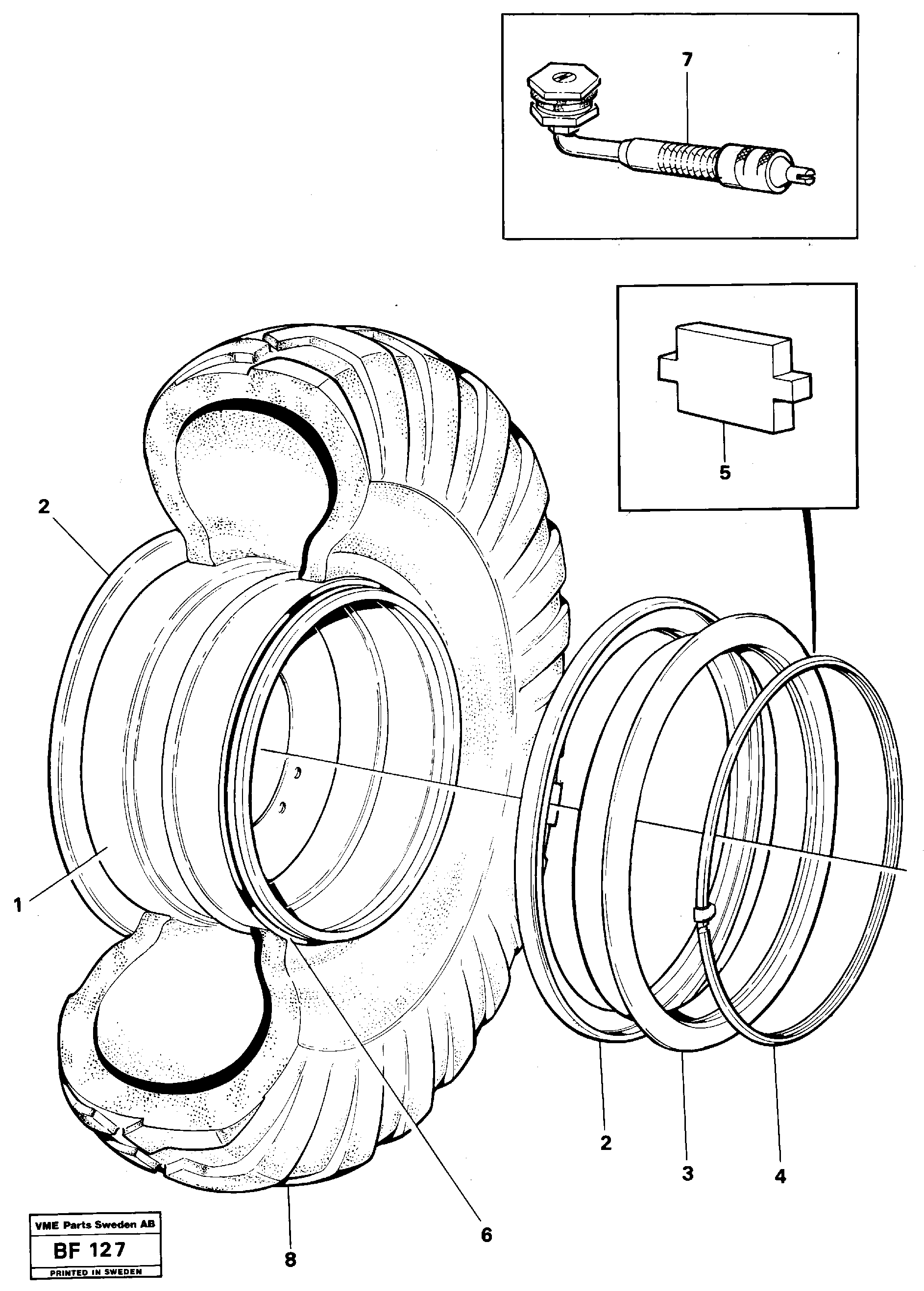 Wheel equipment — volvo parts diagram