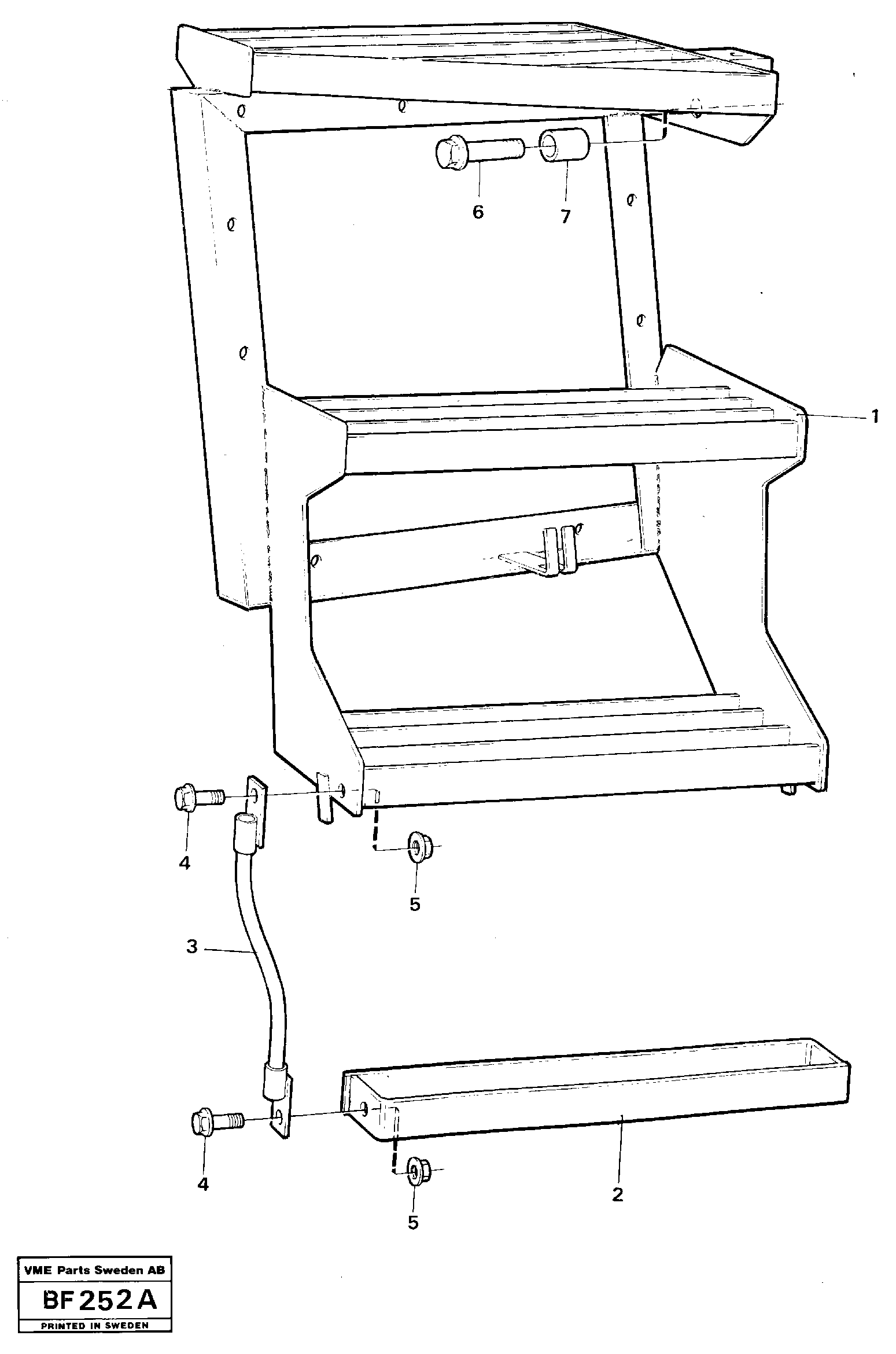 Running board — volvo parts diagram