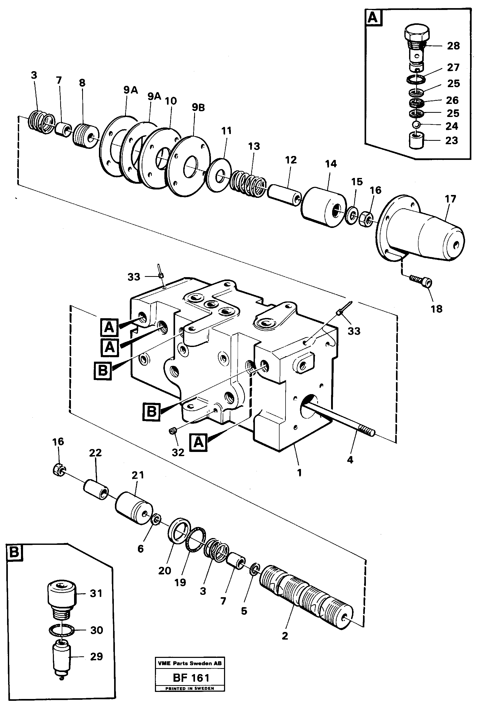 Steering unit — volvo parts diagram