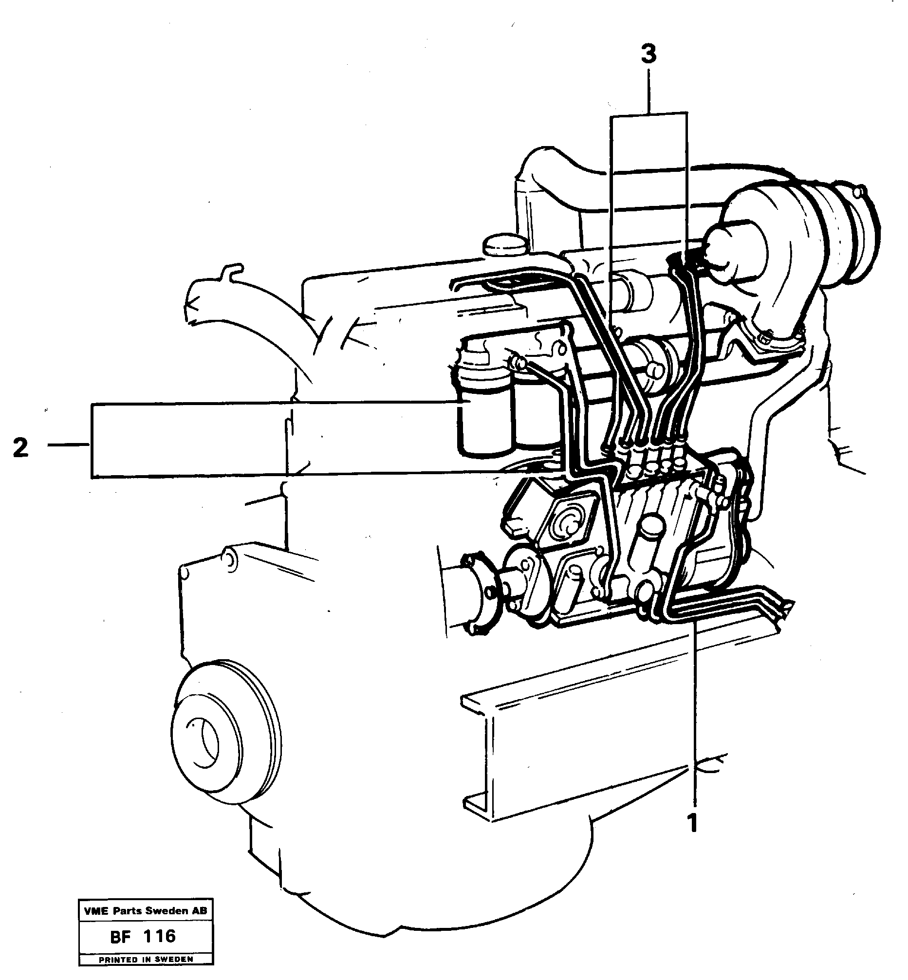 Fuel system — volvo parts diagram
