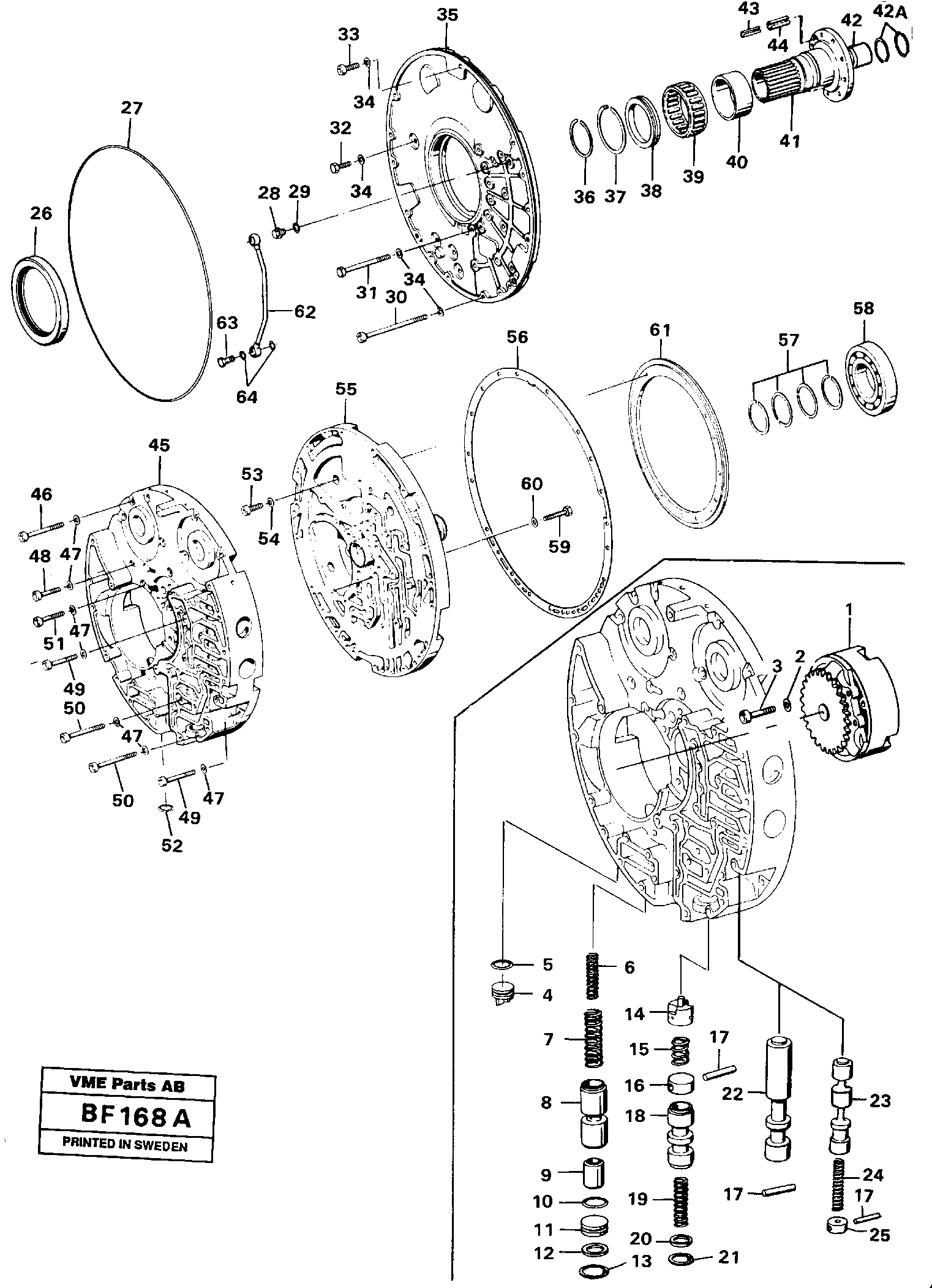 Oil distributor — volvo parts diagram
