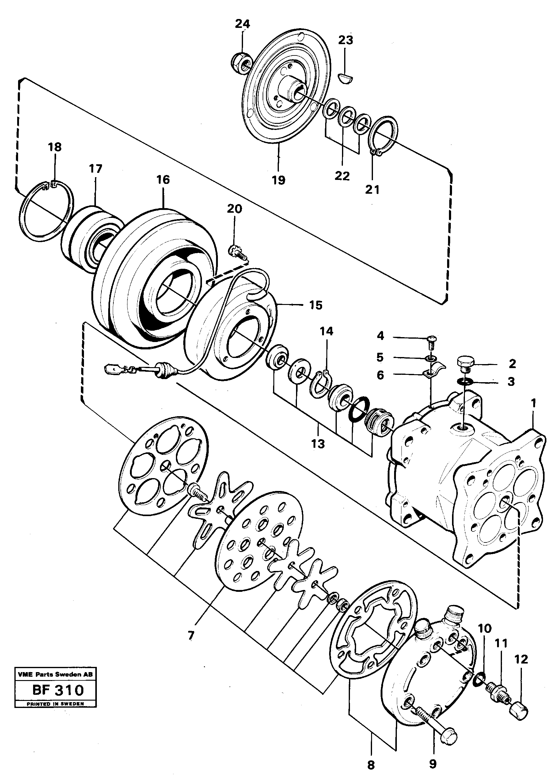 Air compressor — volvo parts diagram