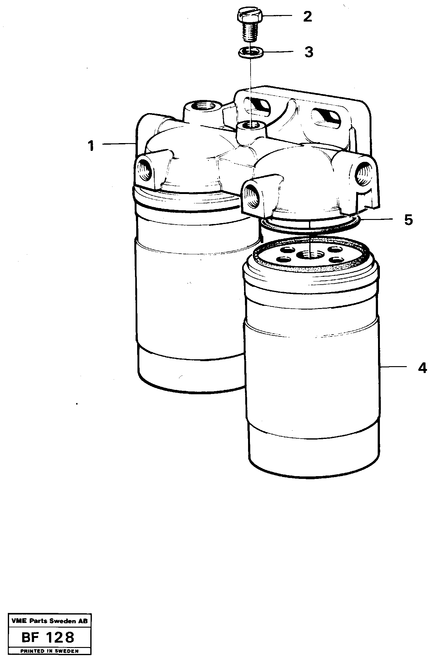 Fuel filter — volvo parts diagram
