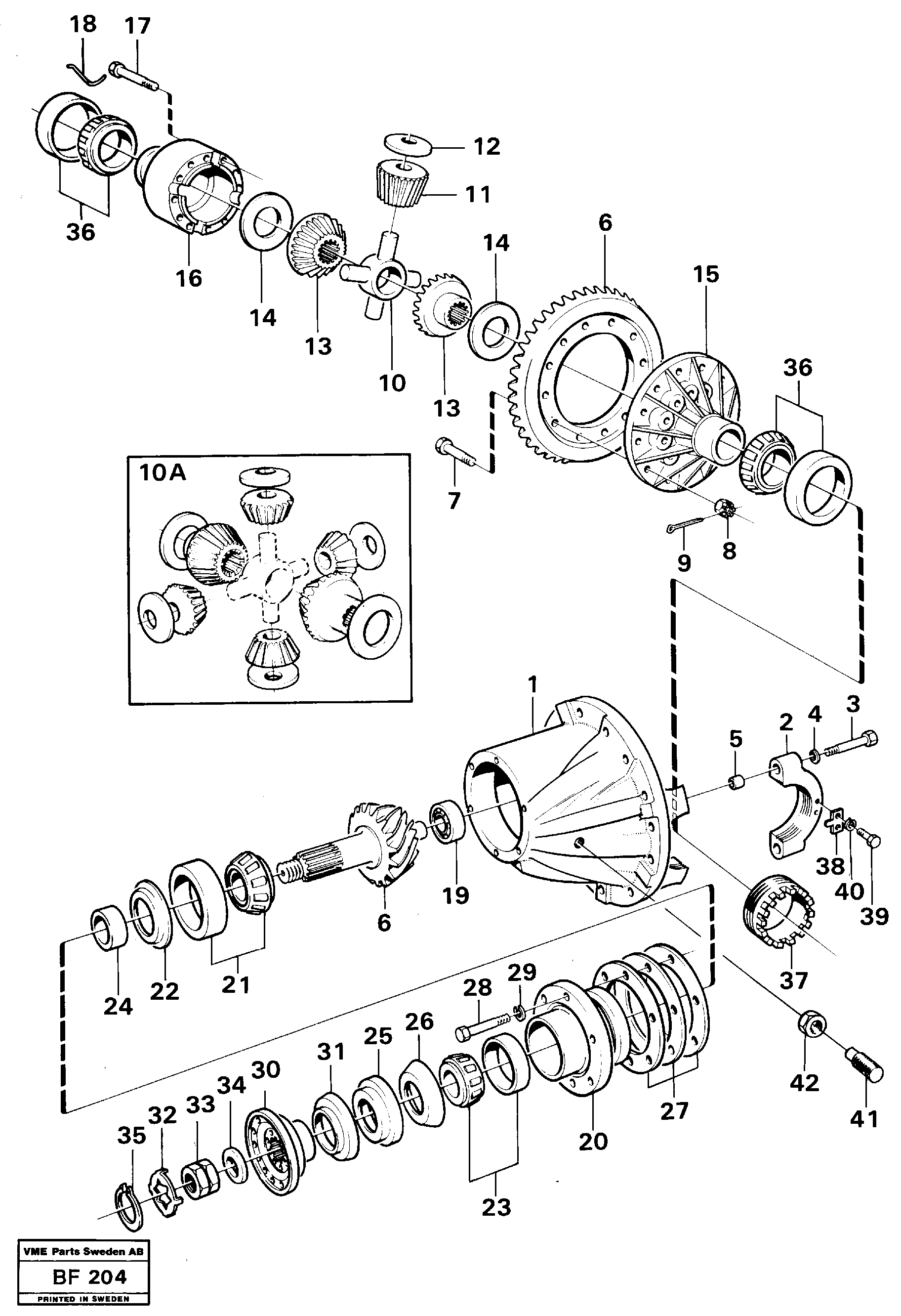 Final drive — volvo parts diagram