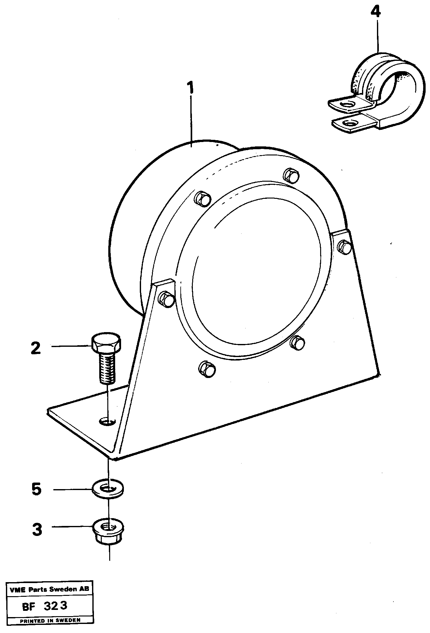 Reverse warning unit 37041, 37047 — volvo parts diagram