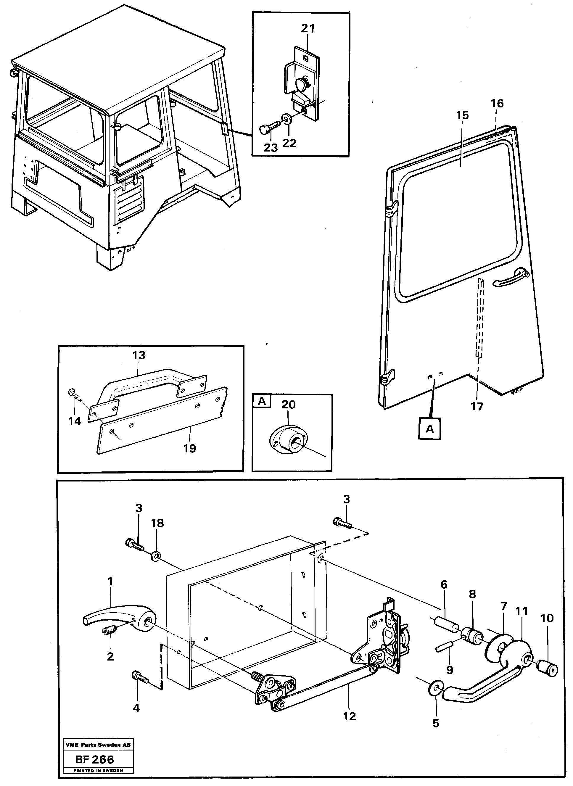 Door — volvo parts diagram