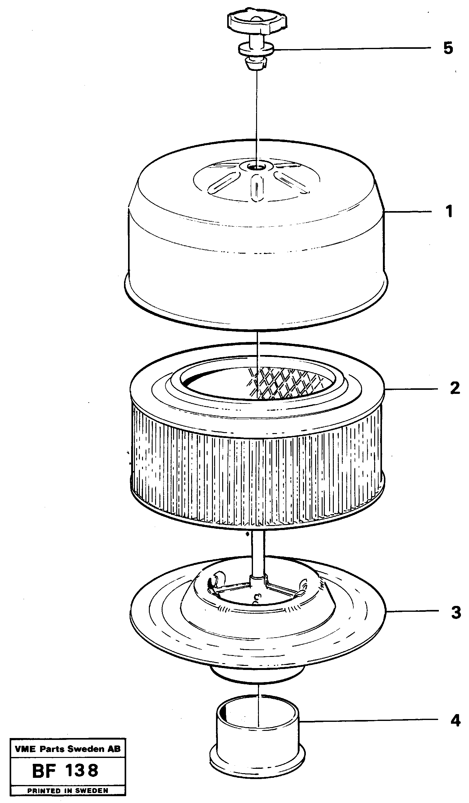 Filter — volvo parts diagram