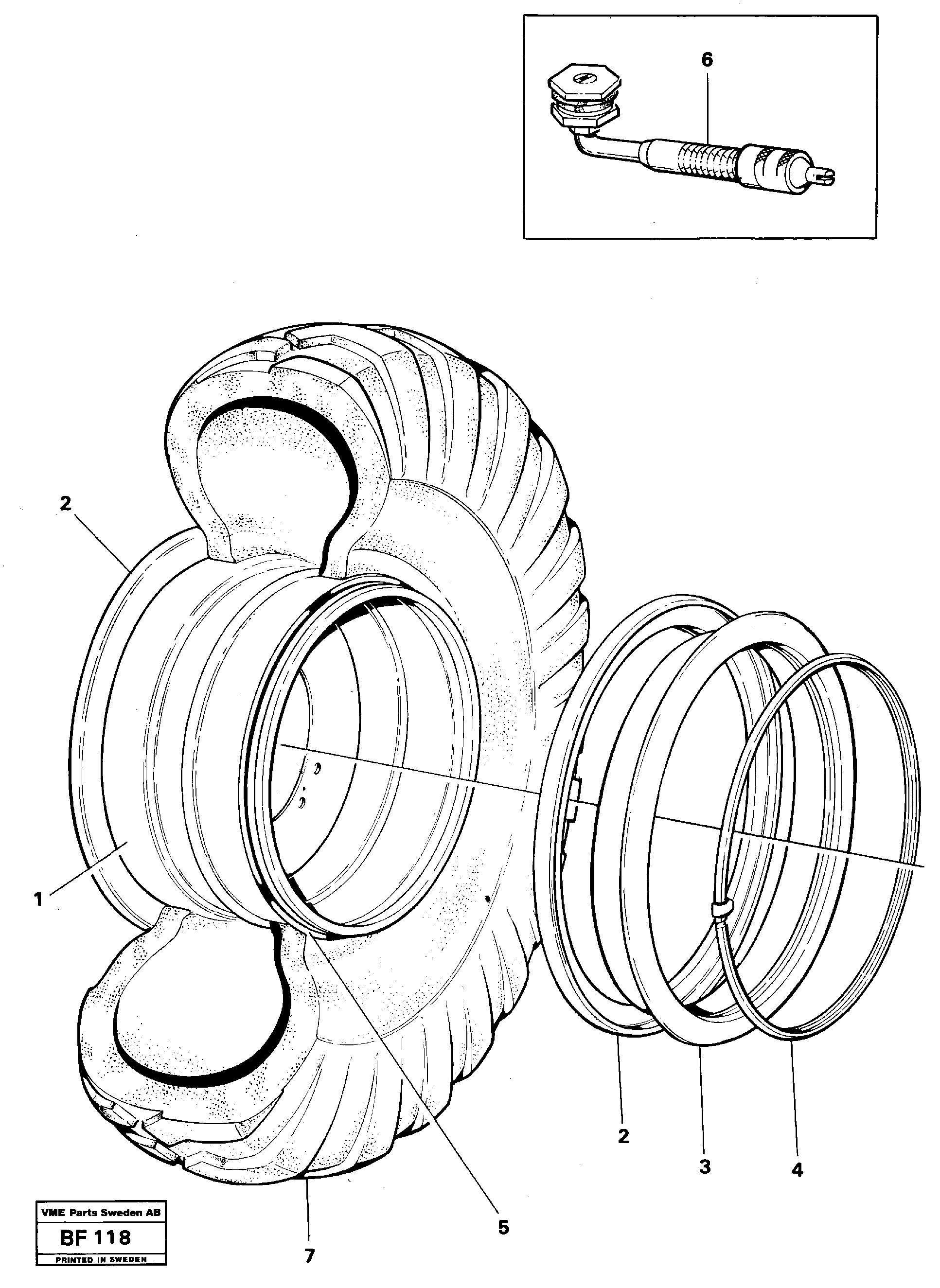 Wheel equipment — volvo parts diagram