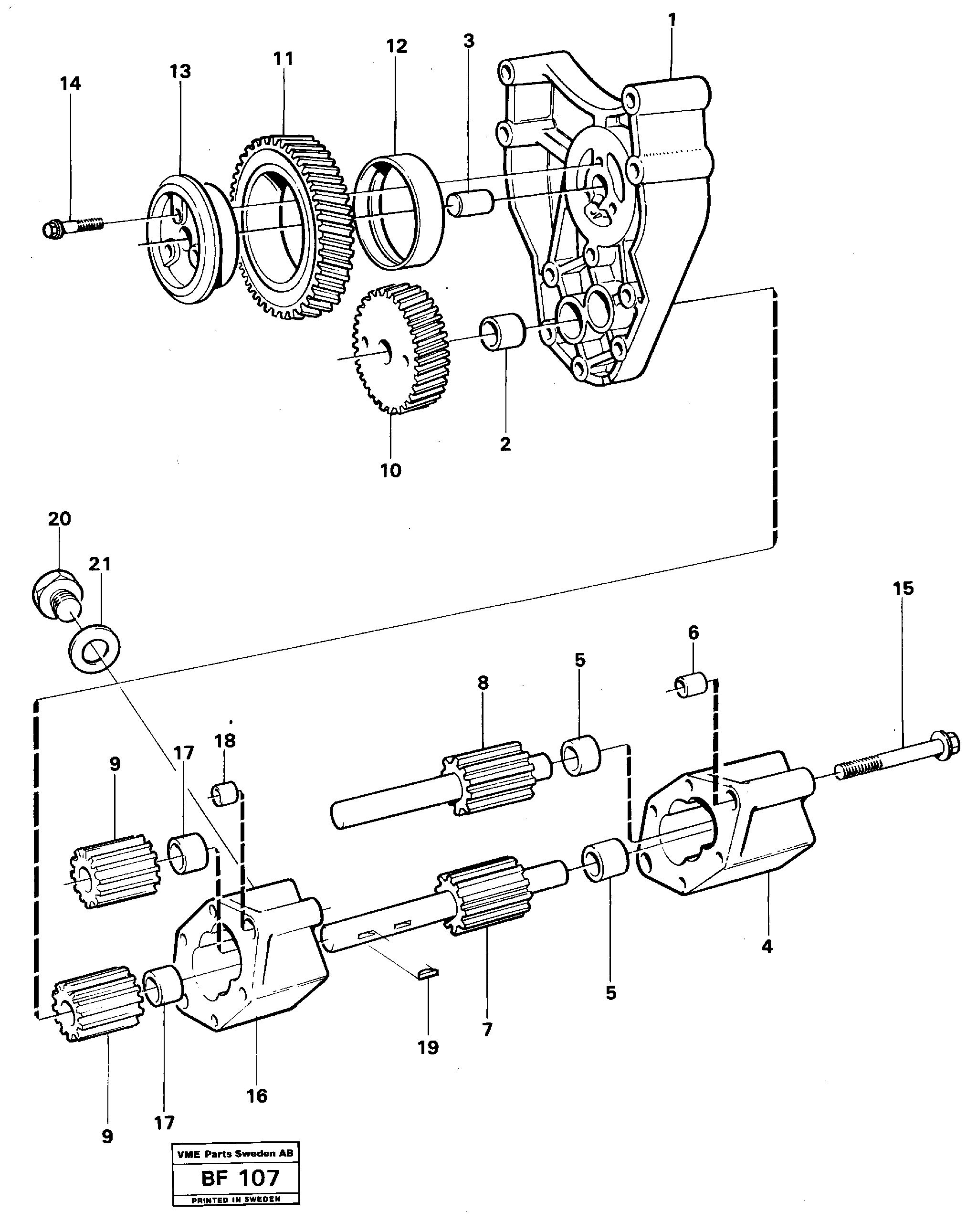 Oil pump — volvo parts diagram