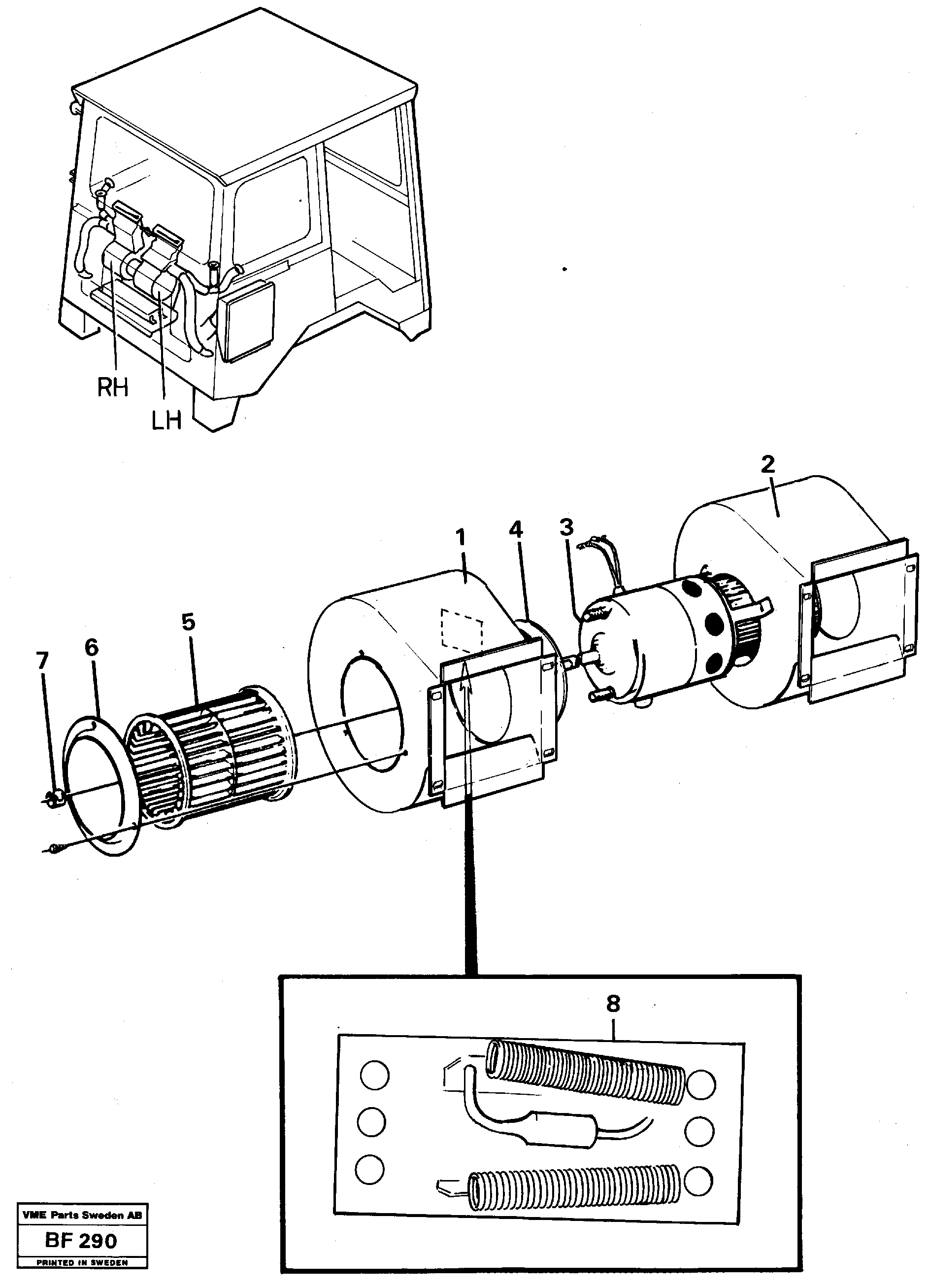 Fan  CAB - 1542 — volvo parts diagram