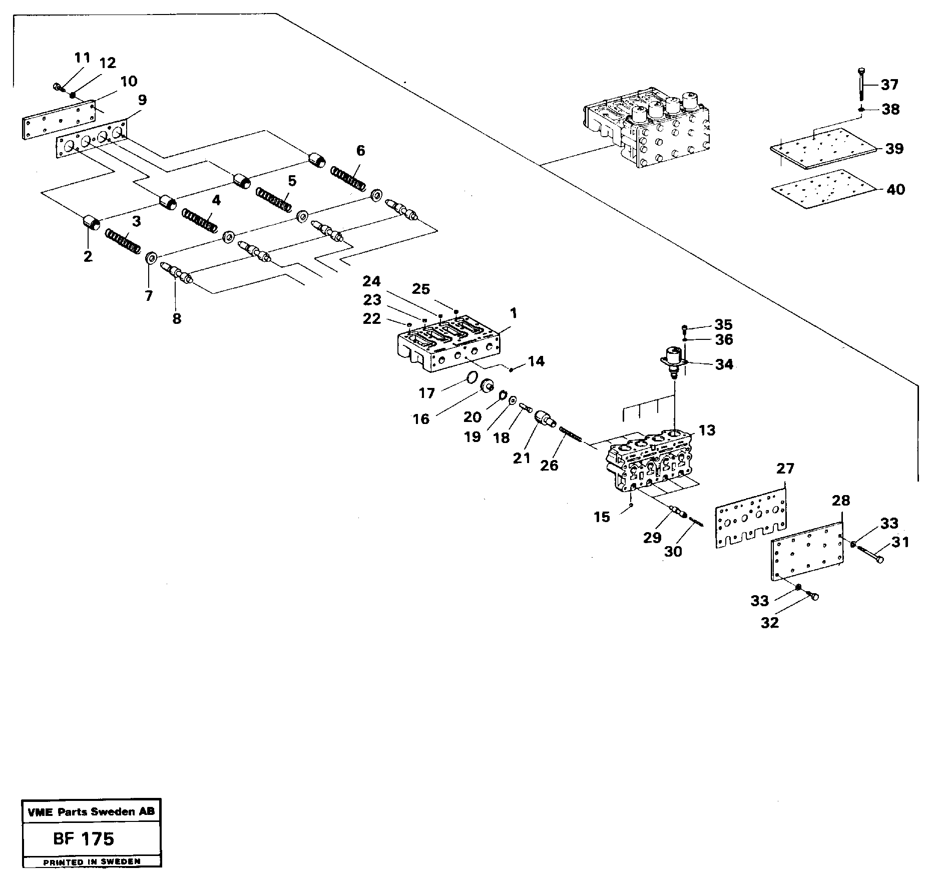 Valve block — volvo parts diagram