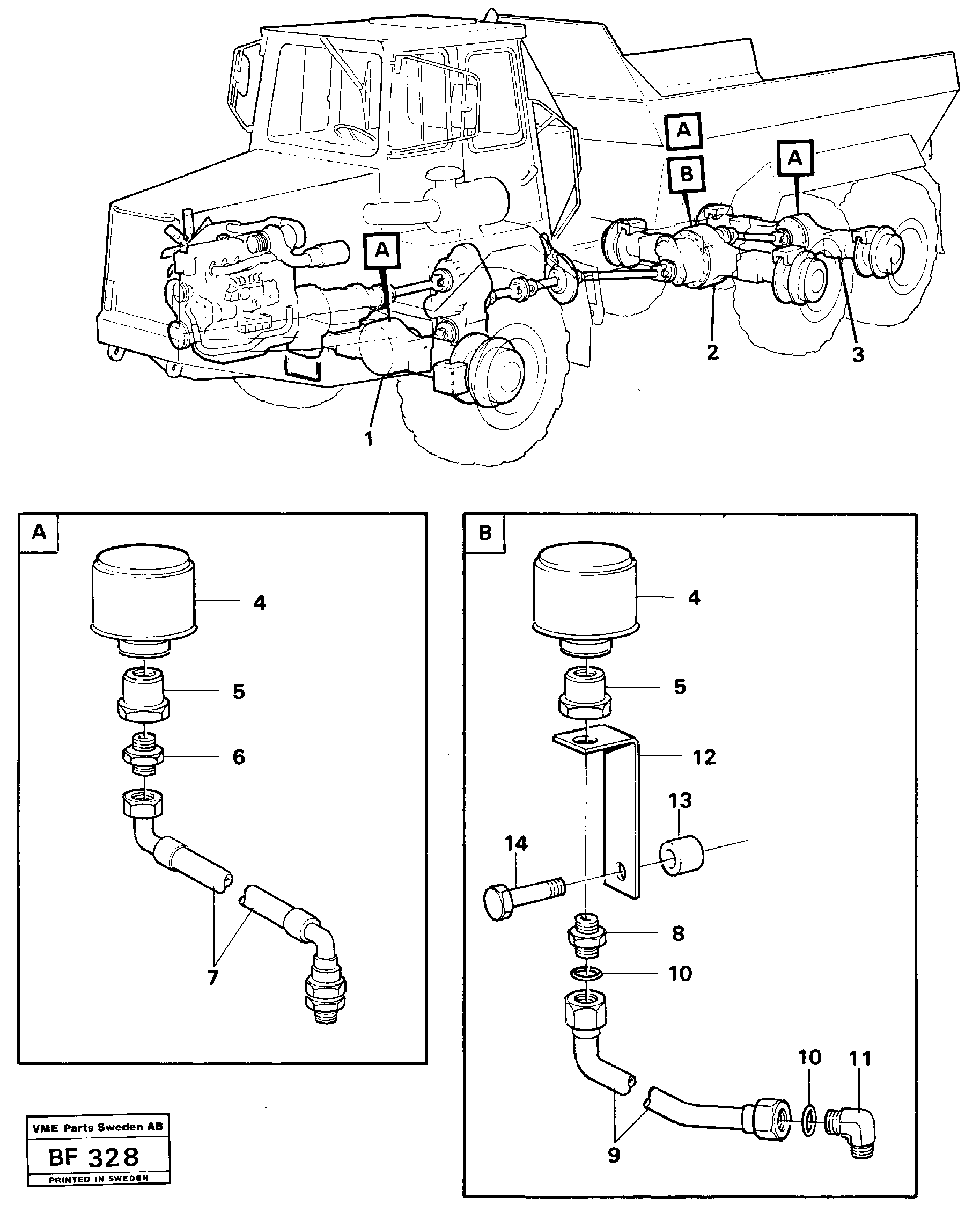 Planet axels — volvo parts diagram