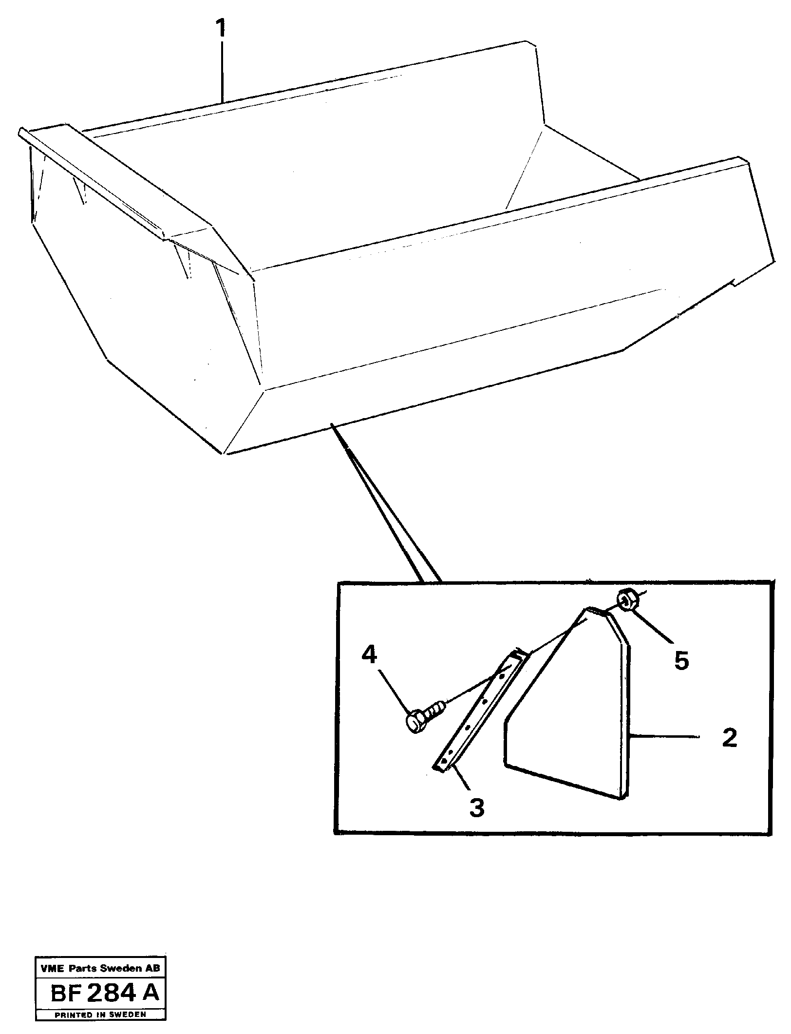 Mudflap rear  STD USA — volvo parts diagram