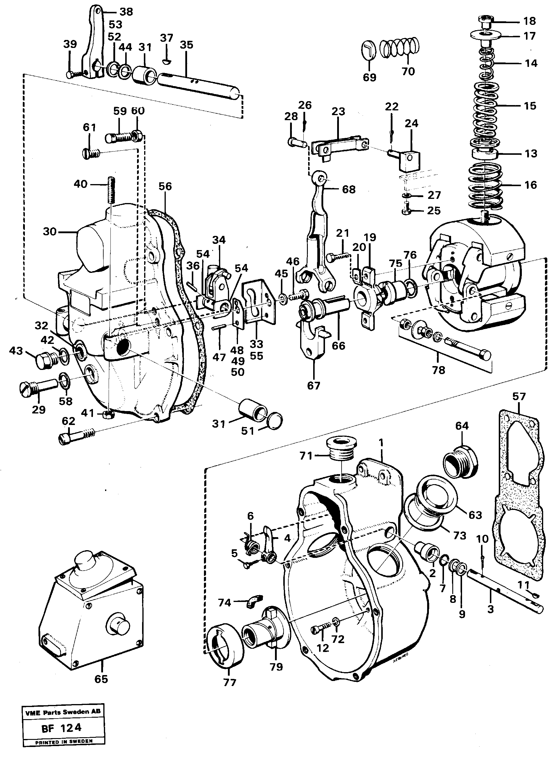 Centrifugal governor  91174 — volvo parts diagram