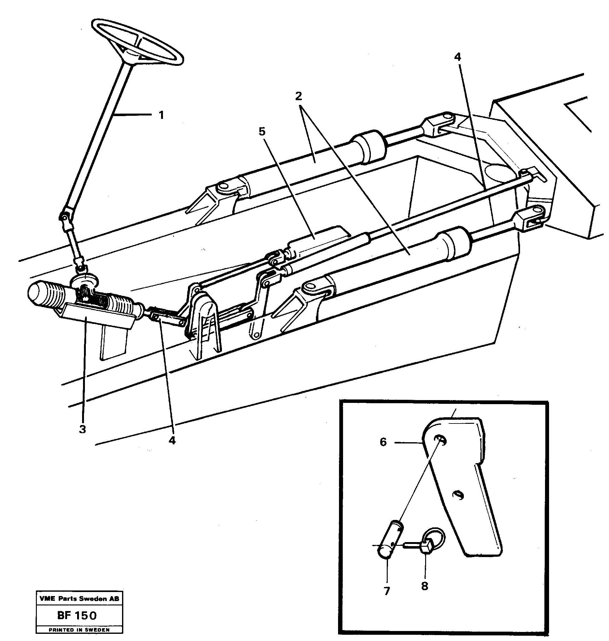 Steering system — volvo parts diagram