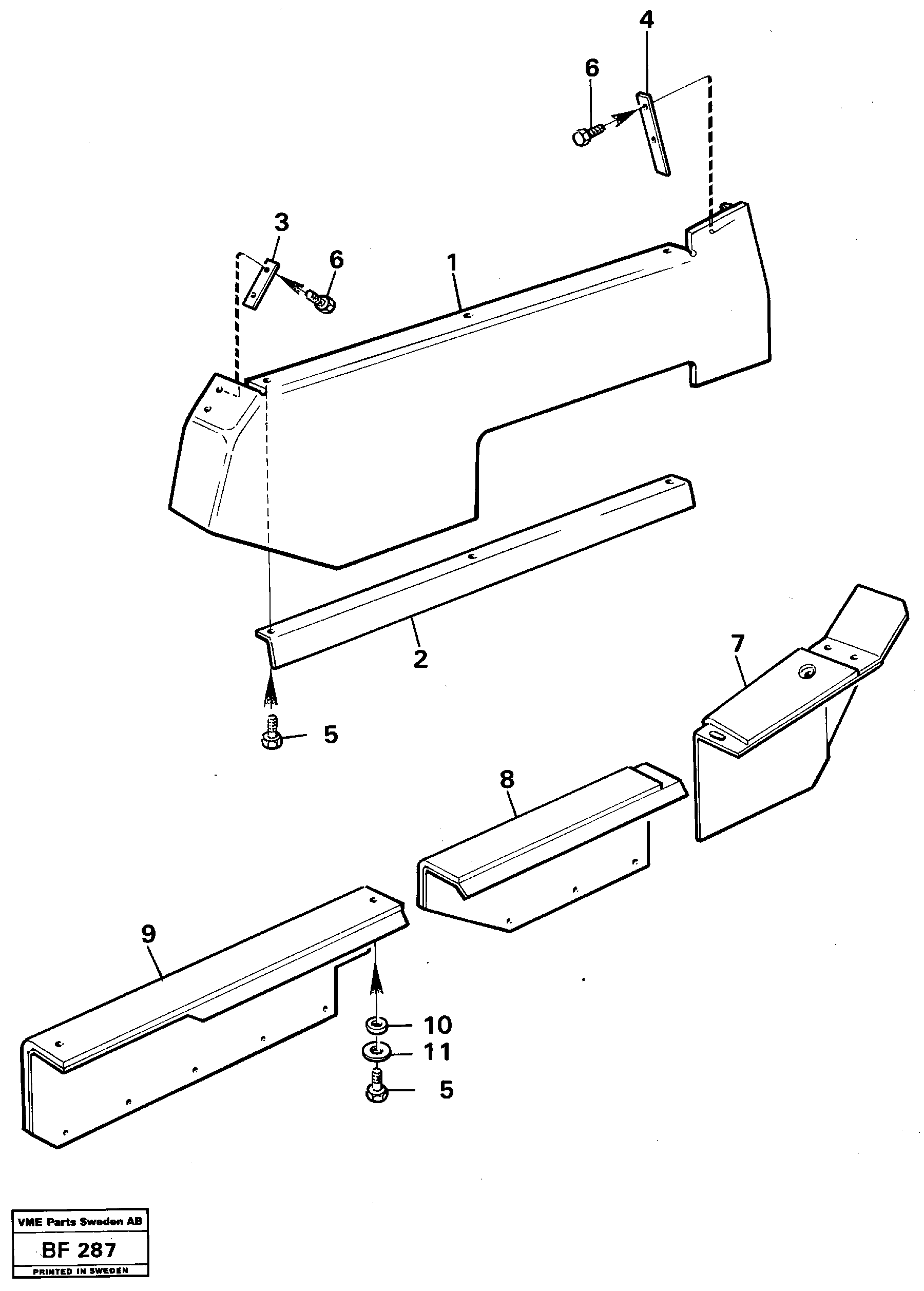 Wheel-housing plates — volvo parts diagram