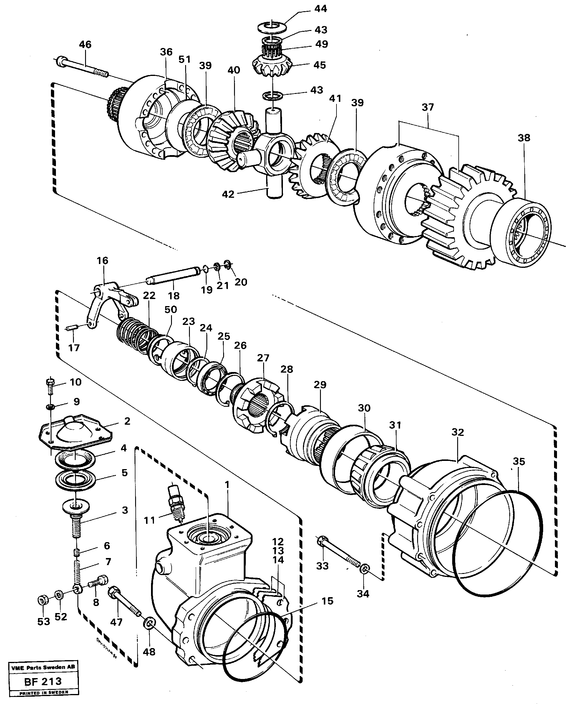 Differential — volvo parts diagram