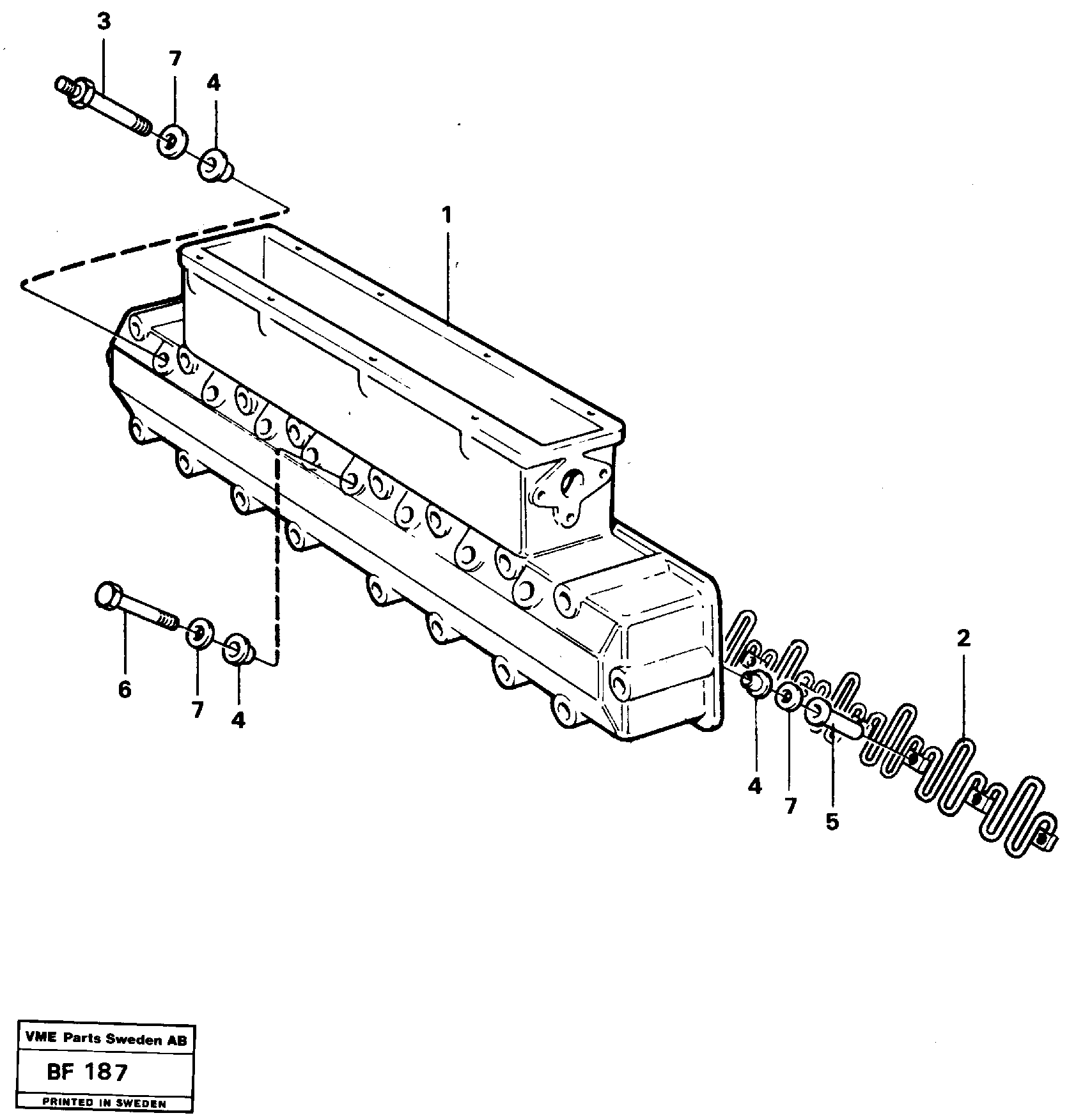 Inlet manifold — volvo parts diagram