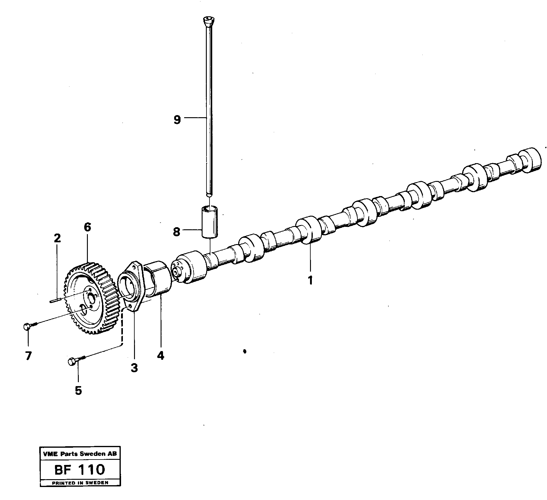 Camshaft — volvo parts diagram