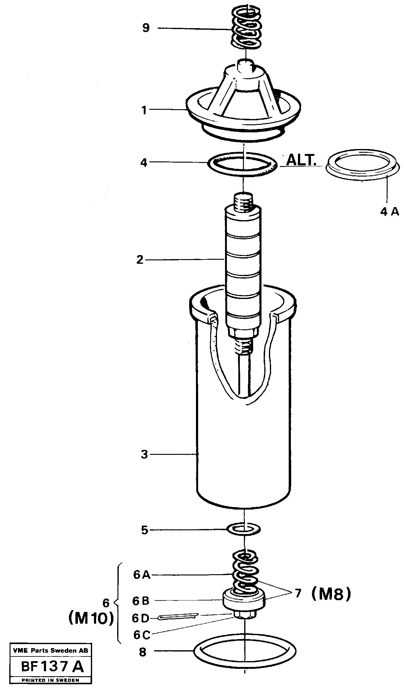 Filter — volvo parts diagram