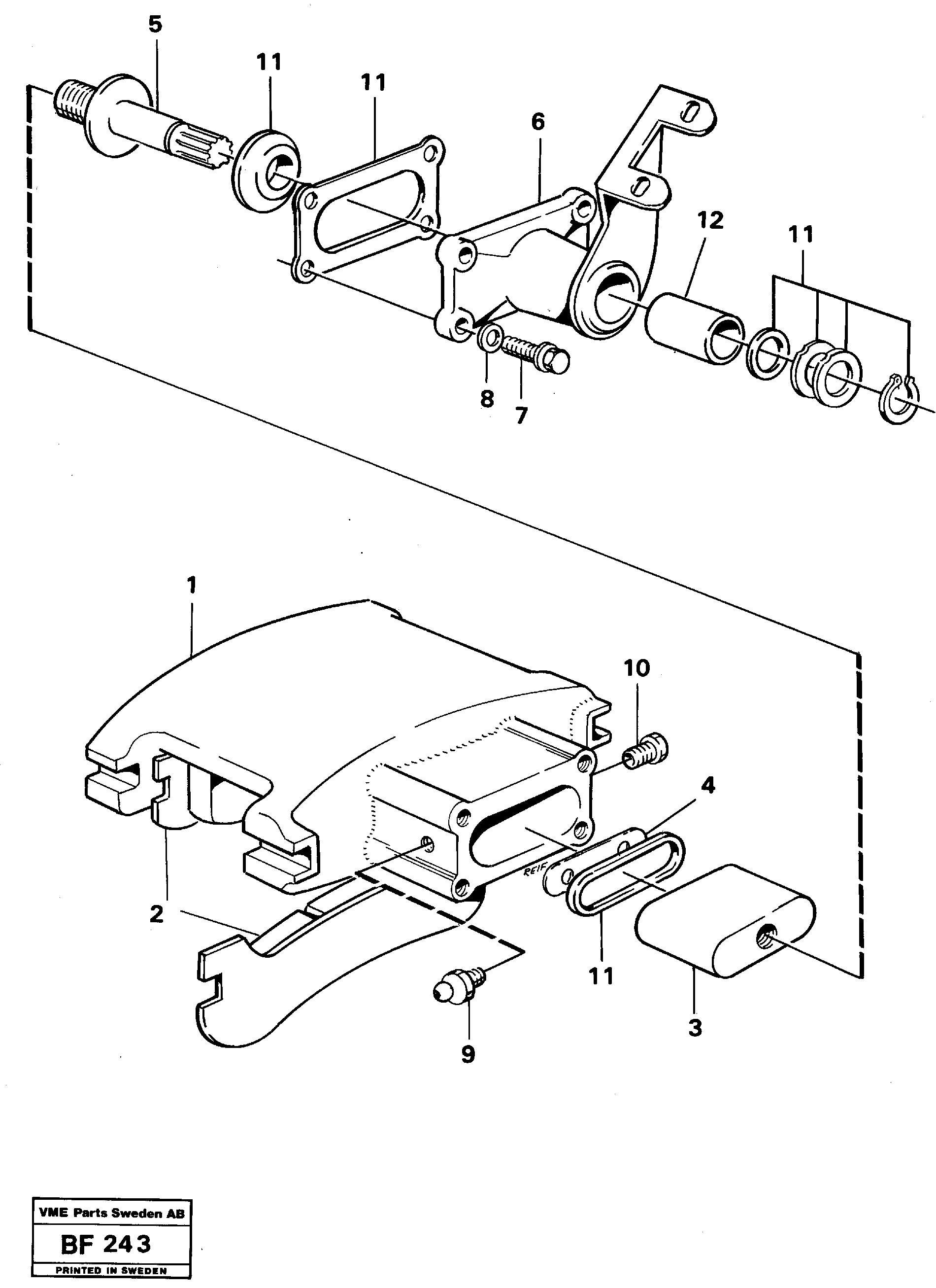 Parking brake 6 X 6  6x6 — volvo parts diagram